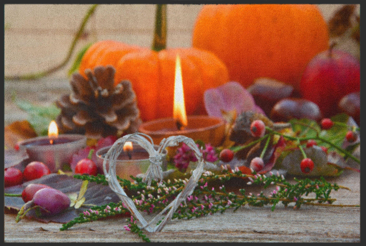 Fussmatte Kerze Herbst 4741 – Matten-Welt