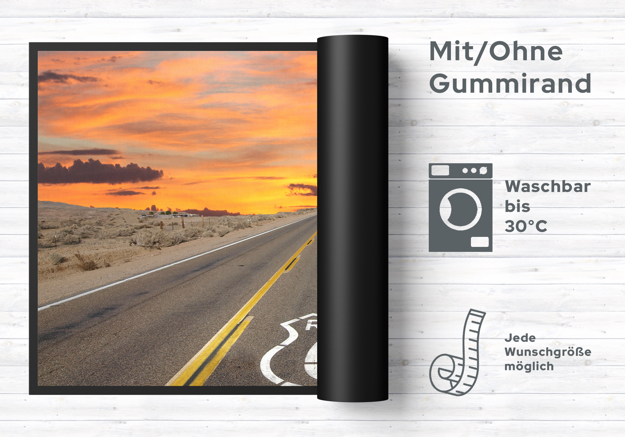 Fussmatte Route 66 10019