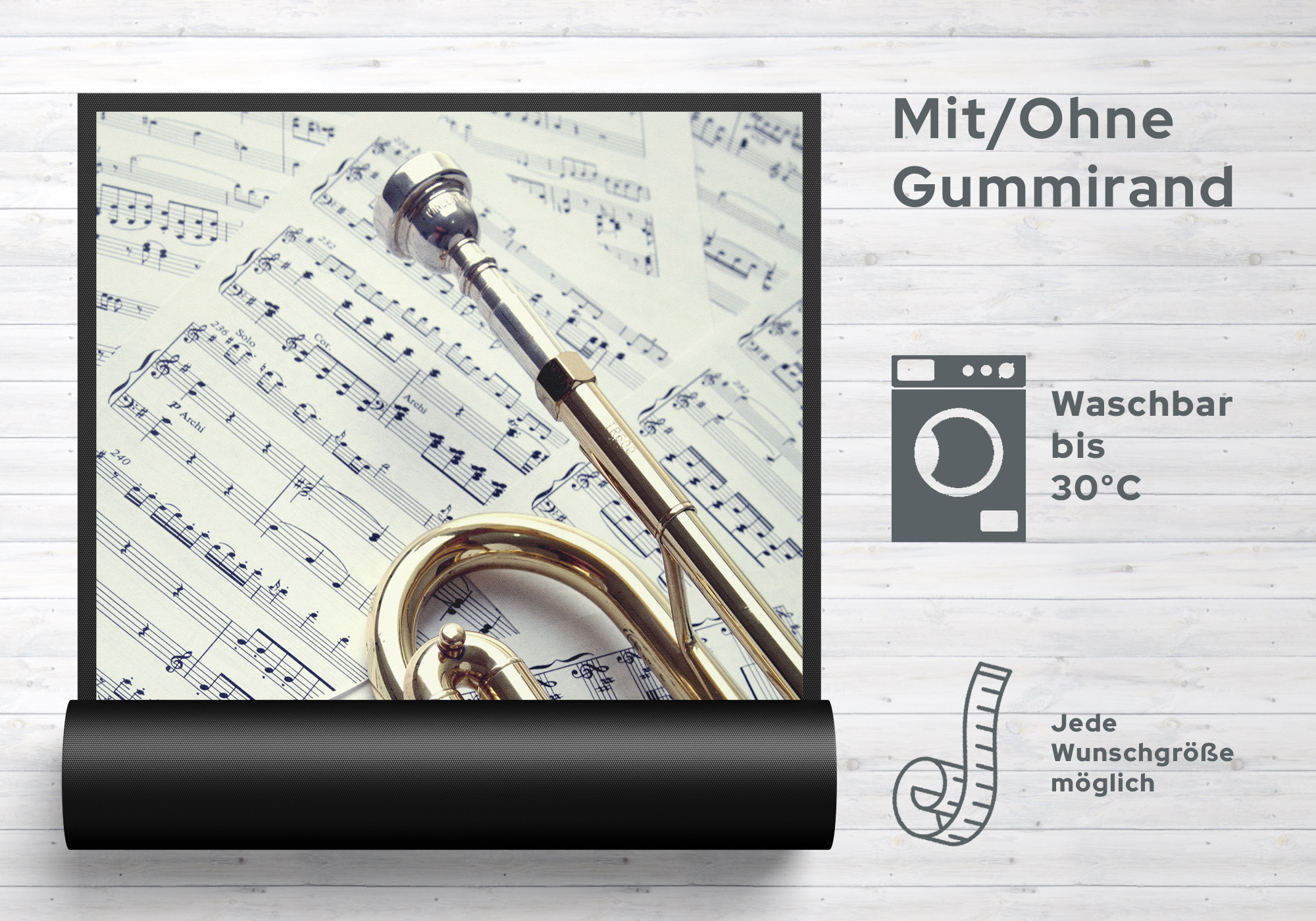 Fussmatte Trompete 10097