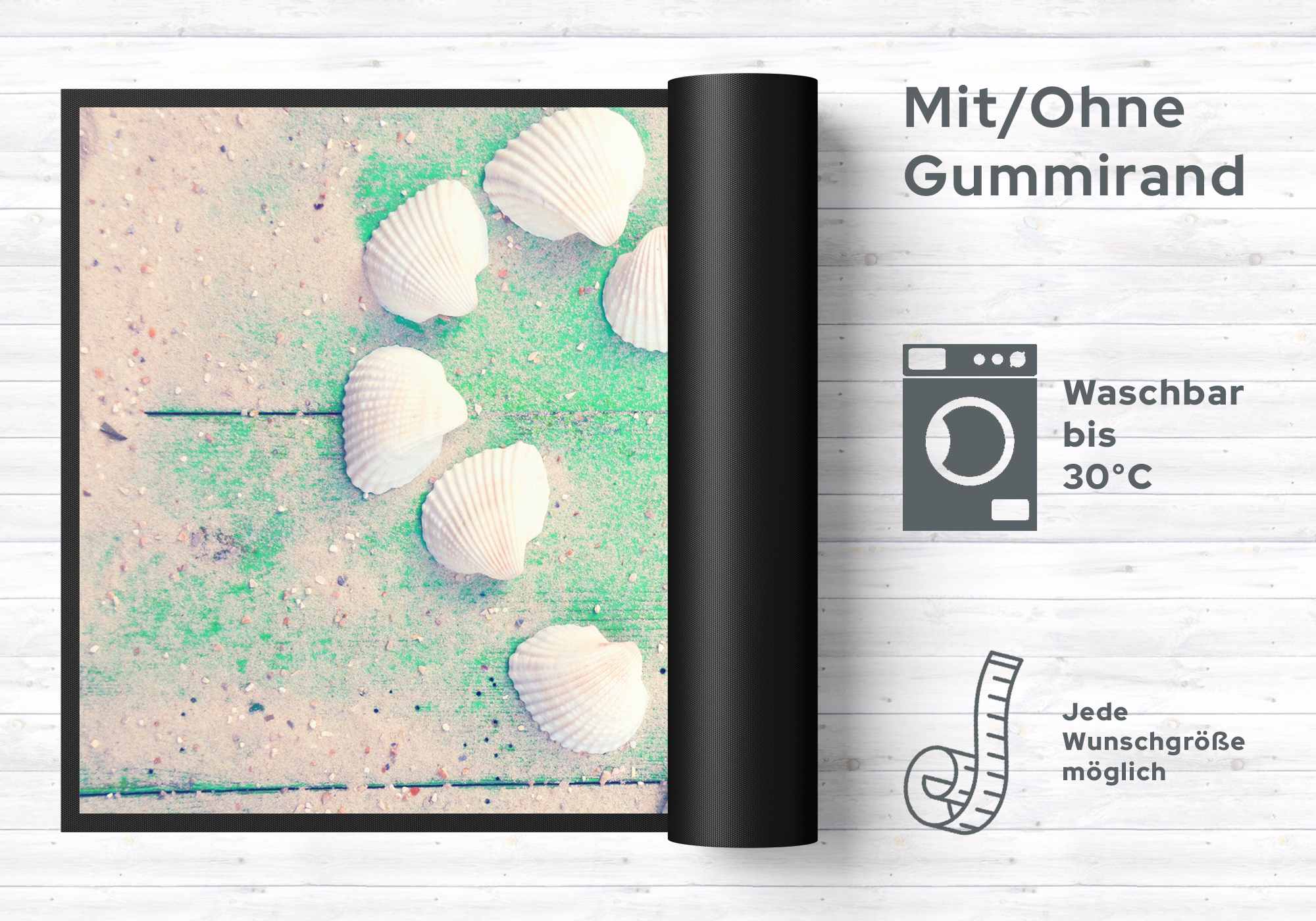 Fussmatte Muscheln 10151