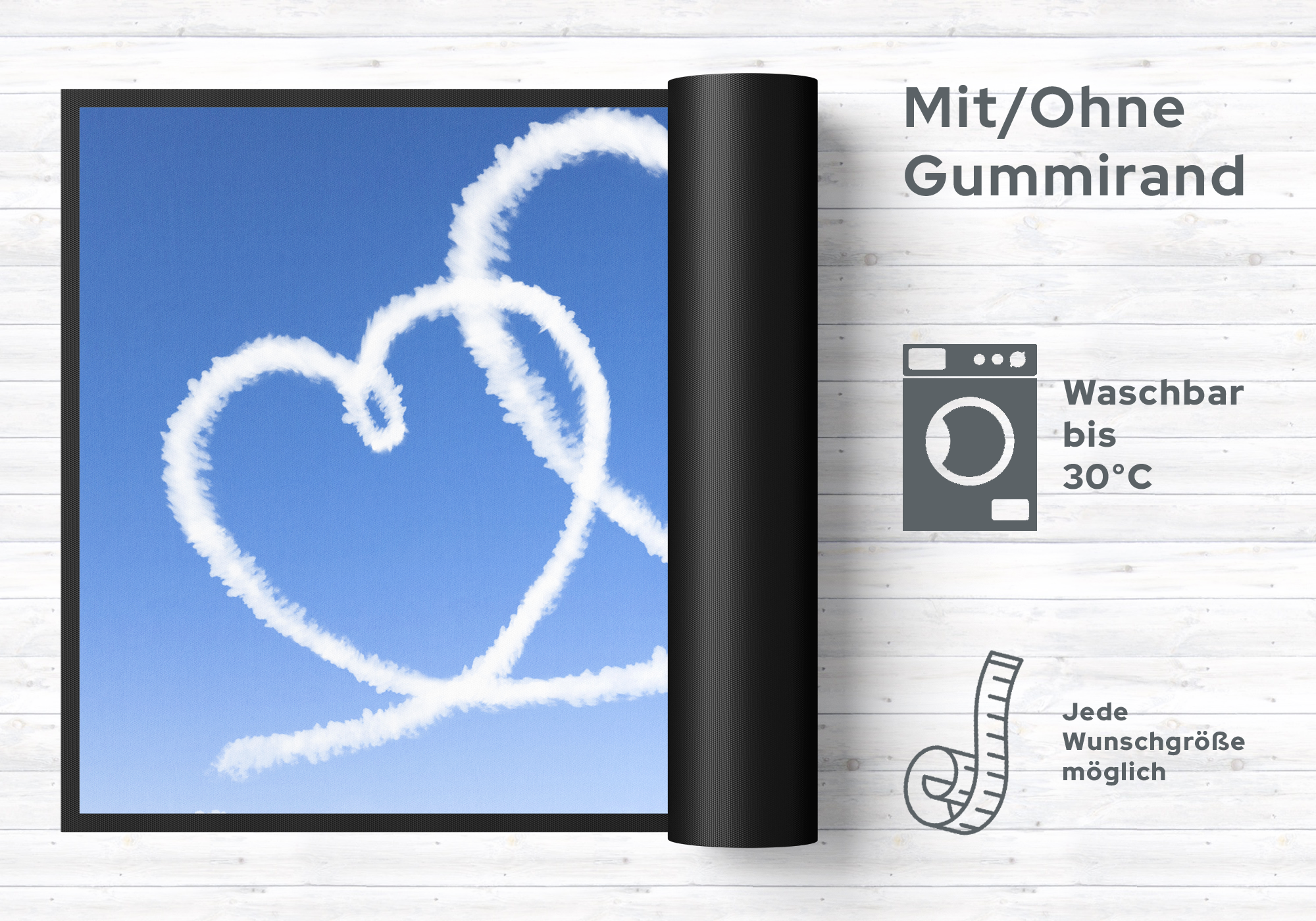 Fussmatte Wolken 10158