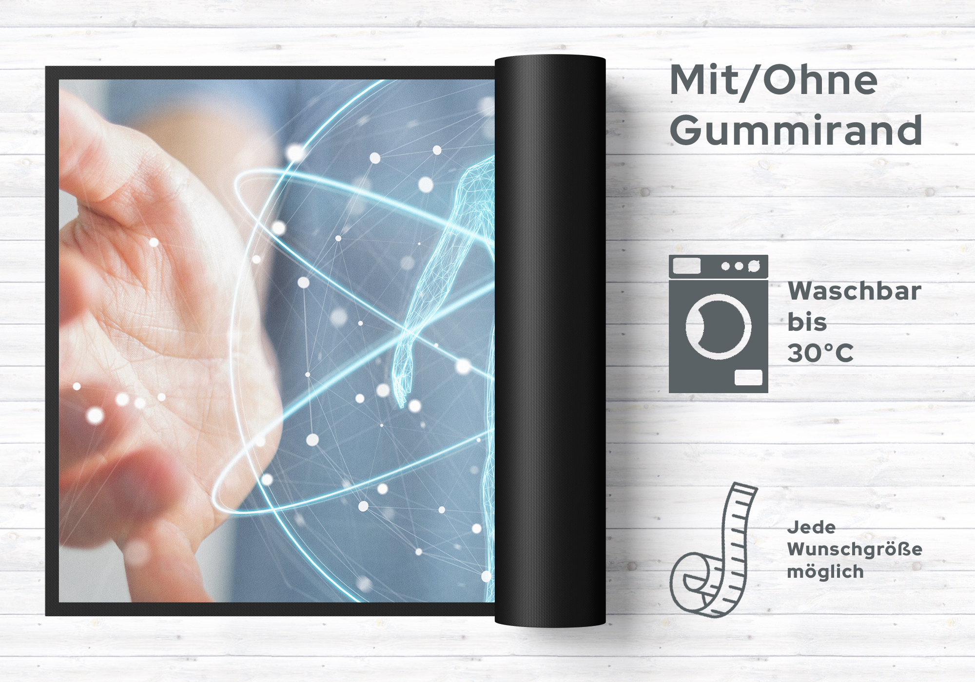 Fussmatte Mensch 10159