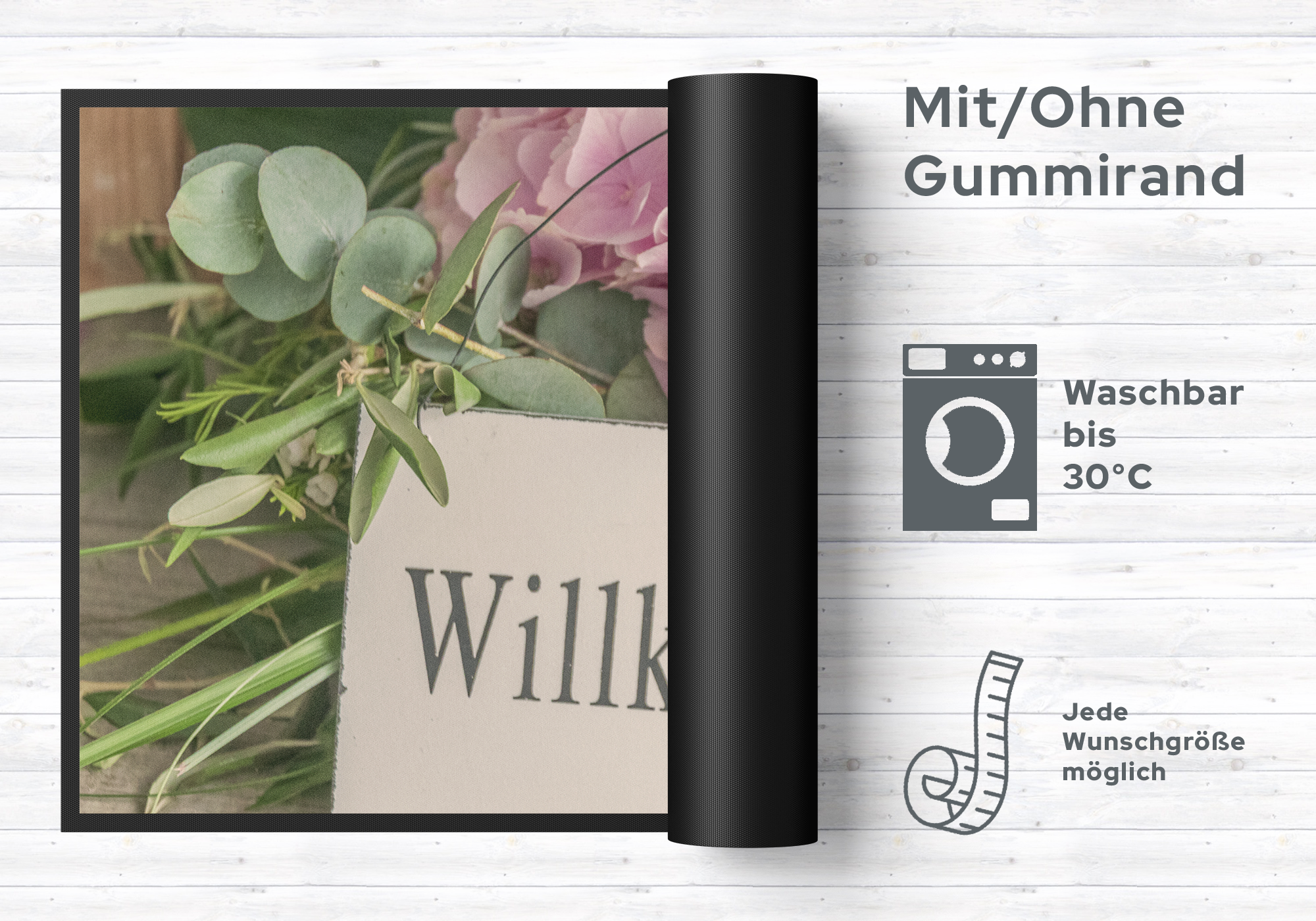 Fussmatte Willkommen 10171