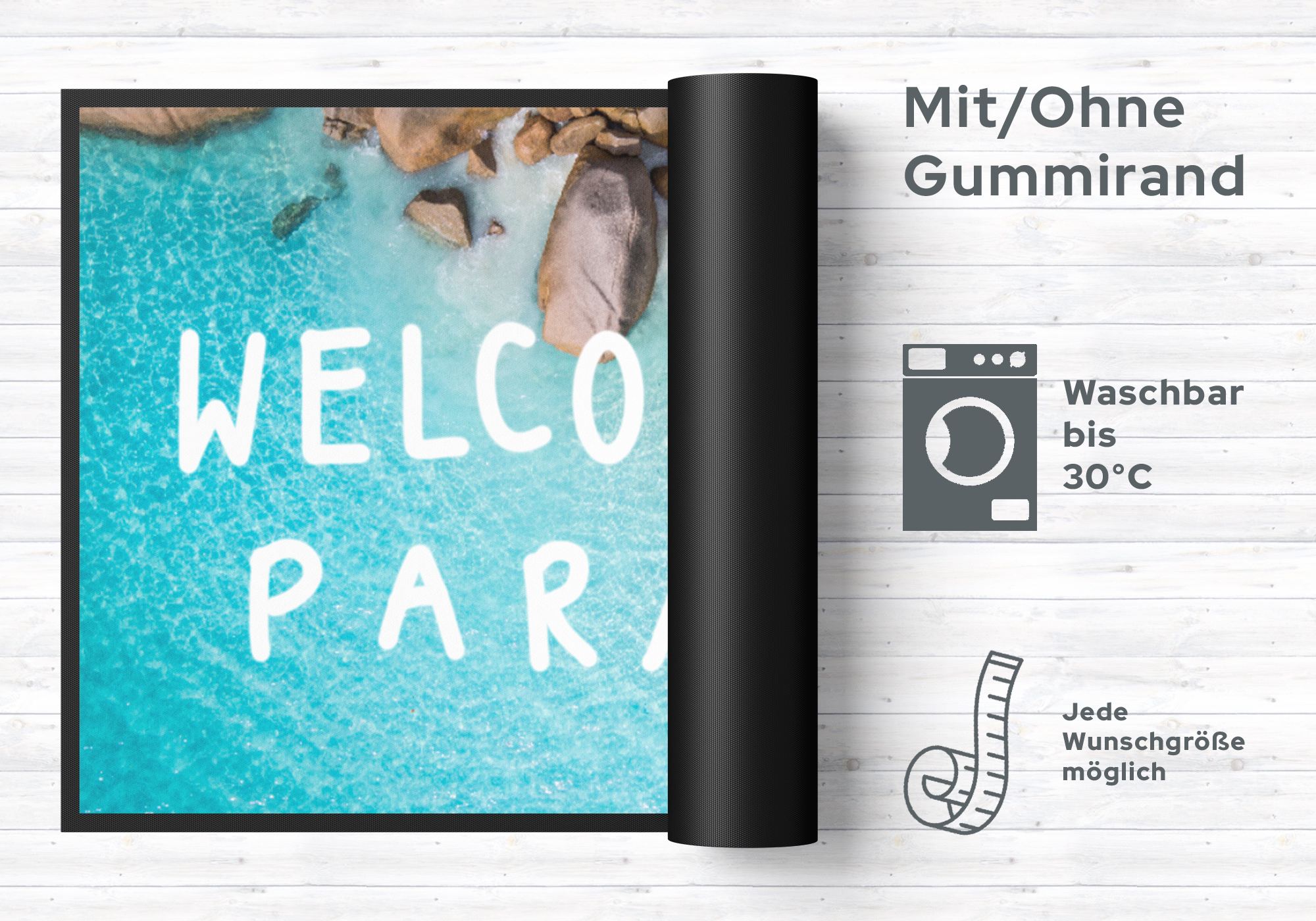 Fussmatte Welcome To Paradise 10249