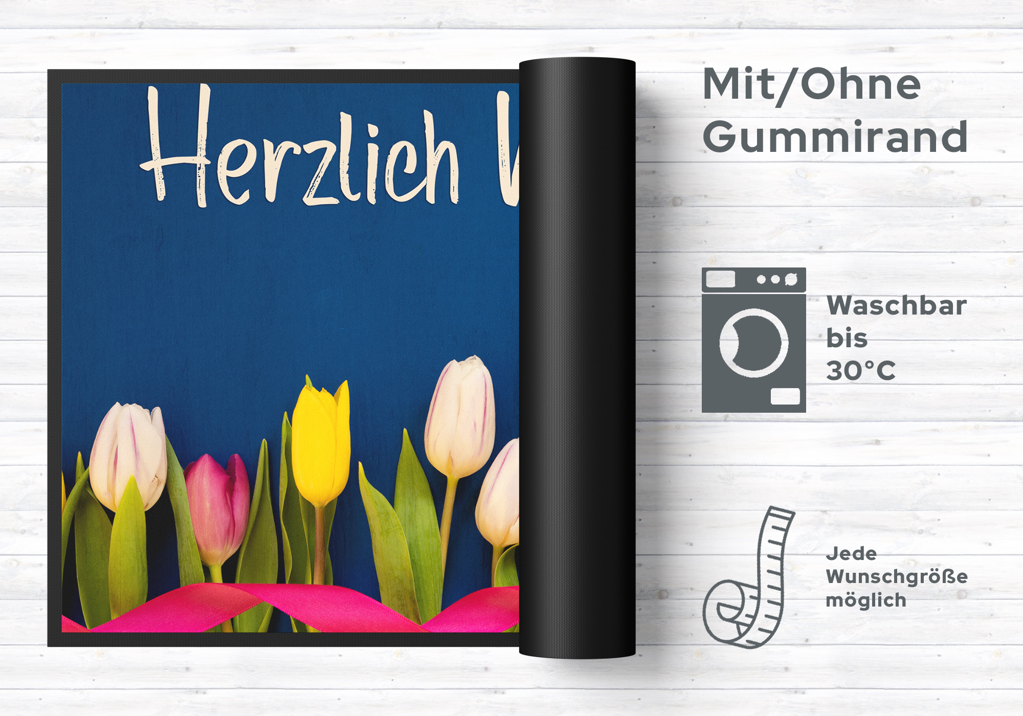 Fussmatte Herzlich Willkommen 10283