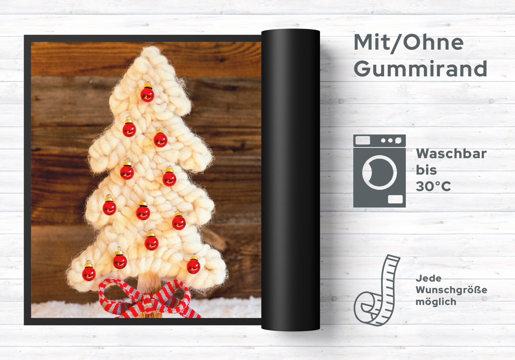 Fussmatte Herzlich Willkommen Weihnachten 10297