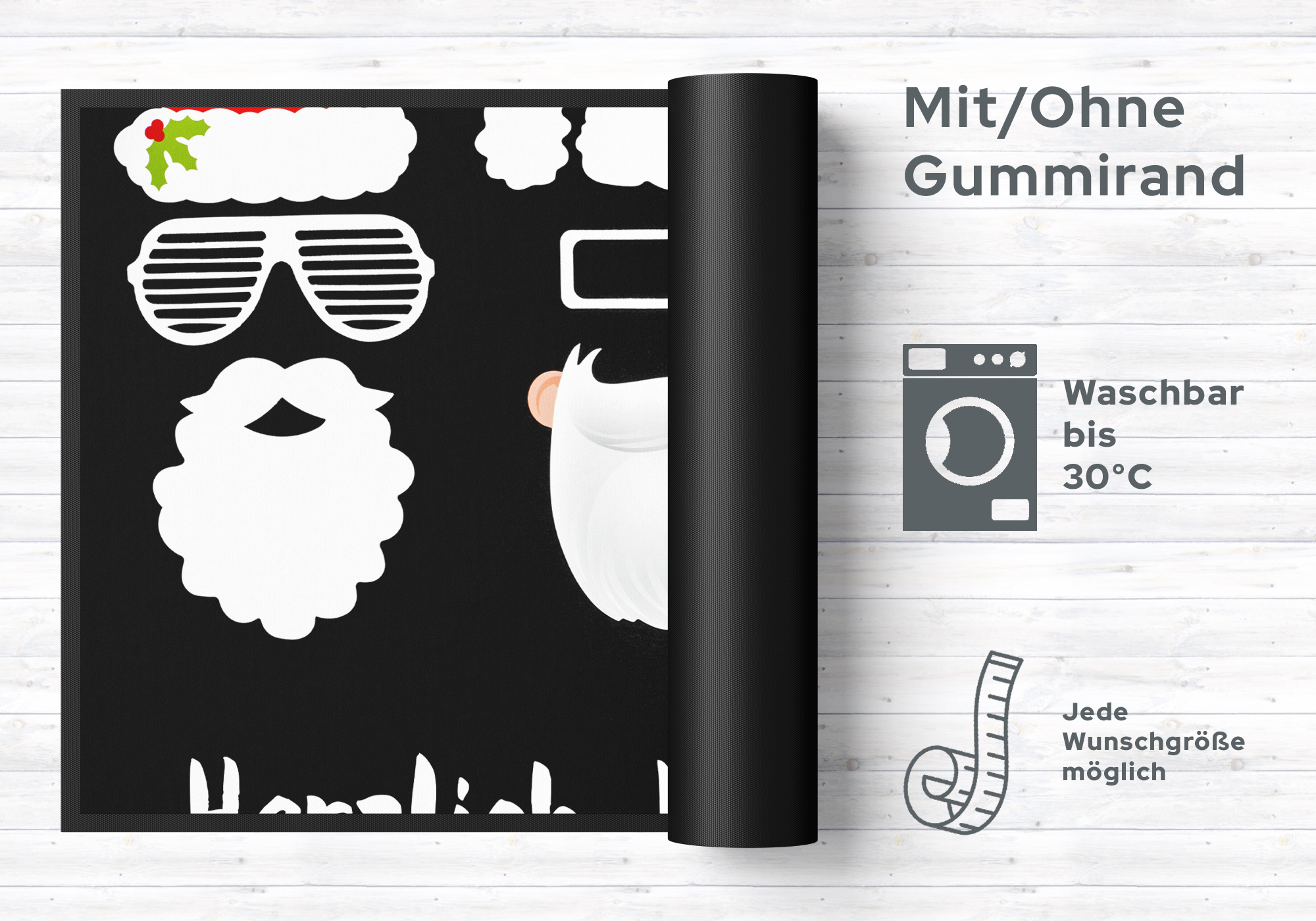 Fussmatte Herzlich Willkommen Weihnachten 10301