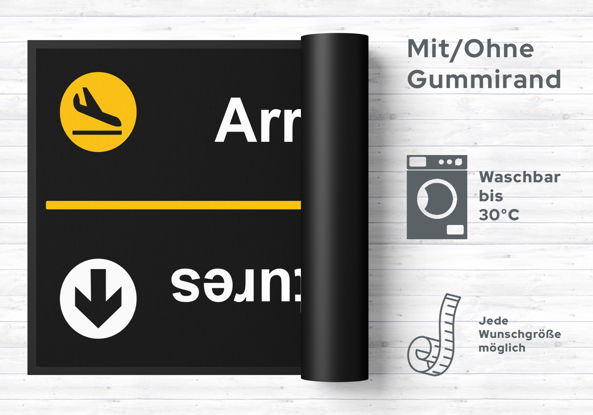 Fussmatte Arrivals Departures 10326