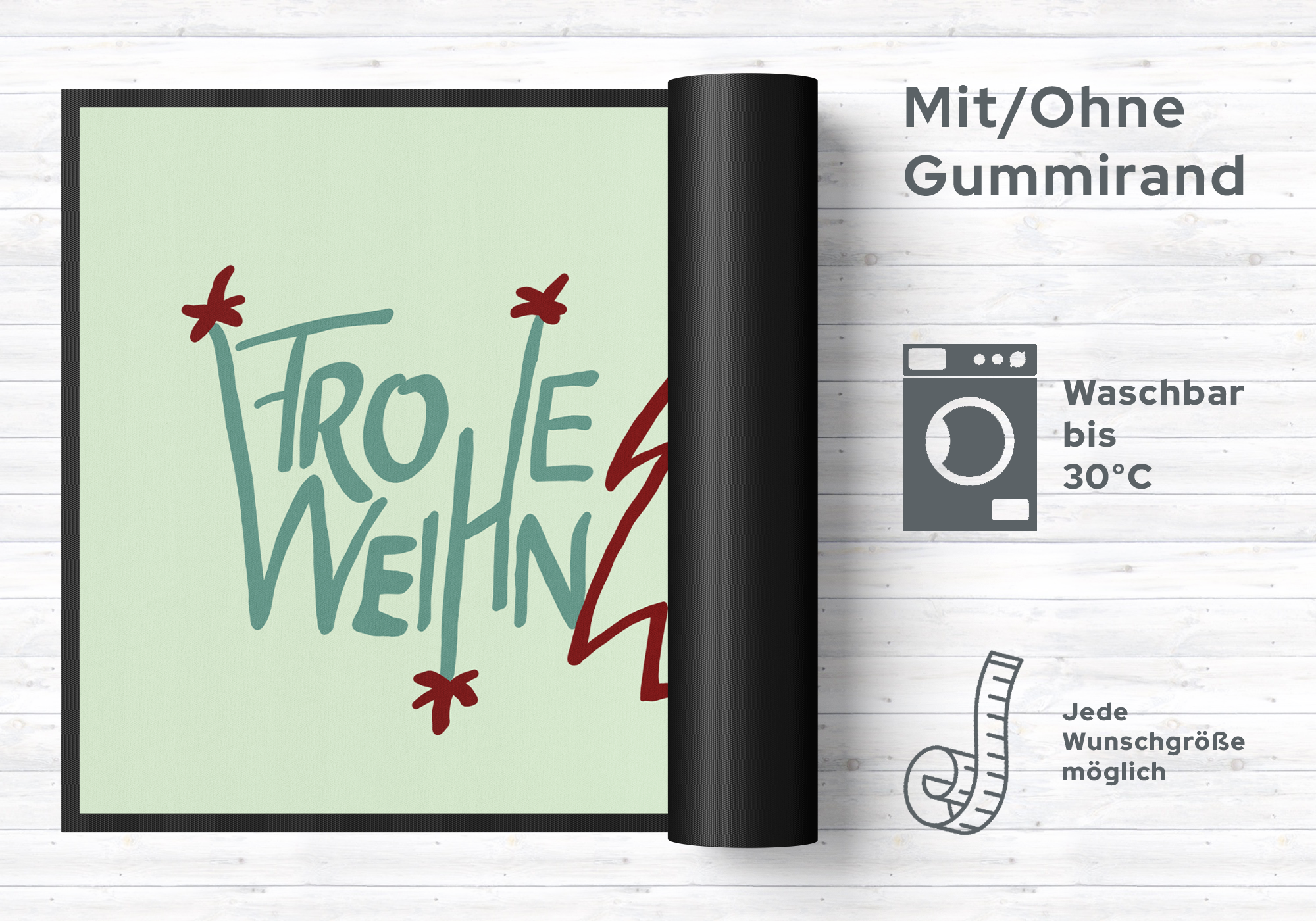 Fussmatte Frohe Weihnachten 10351