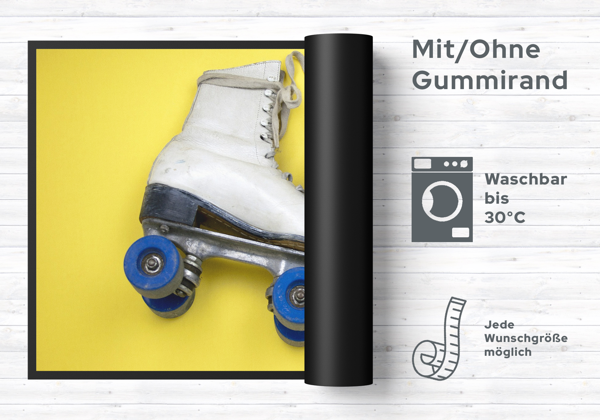 Fussmatte Rollschuhe 10395