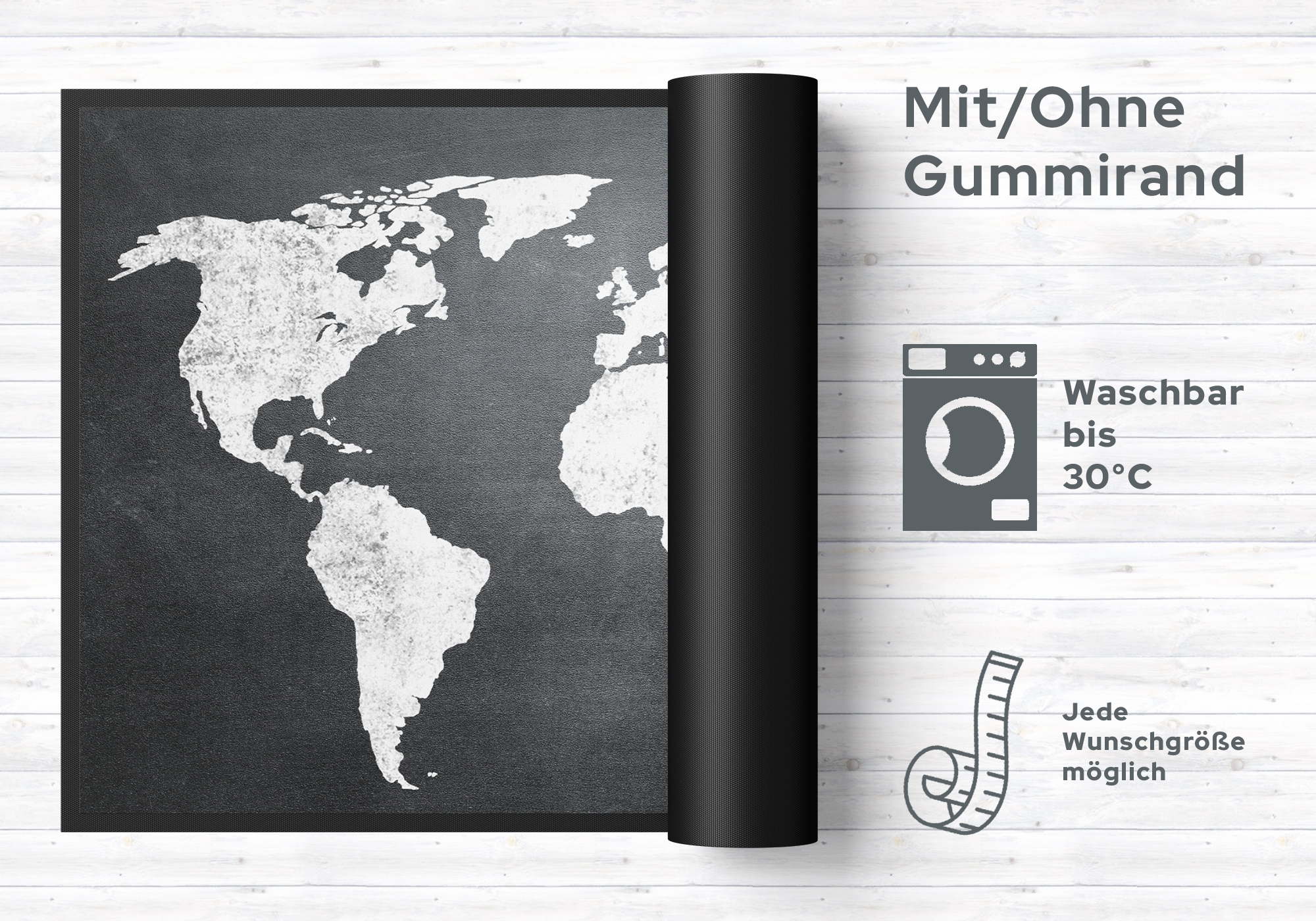 Fussmatte Weltkarte 10415