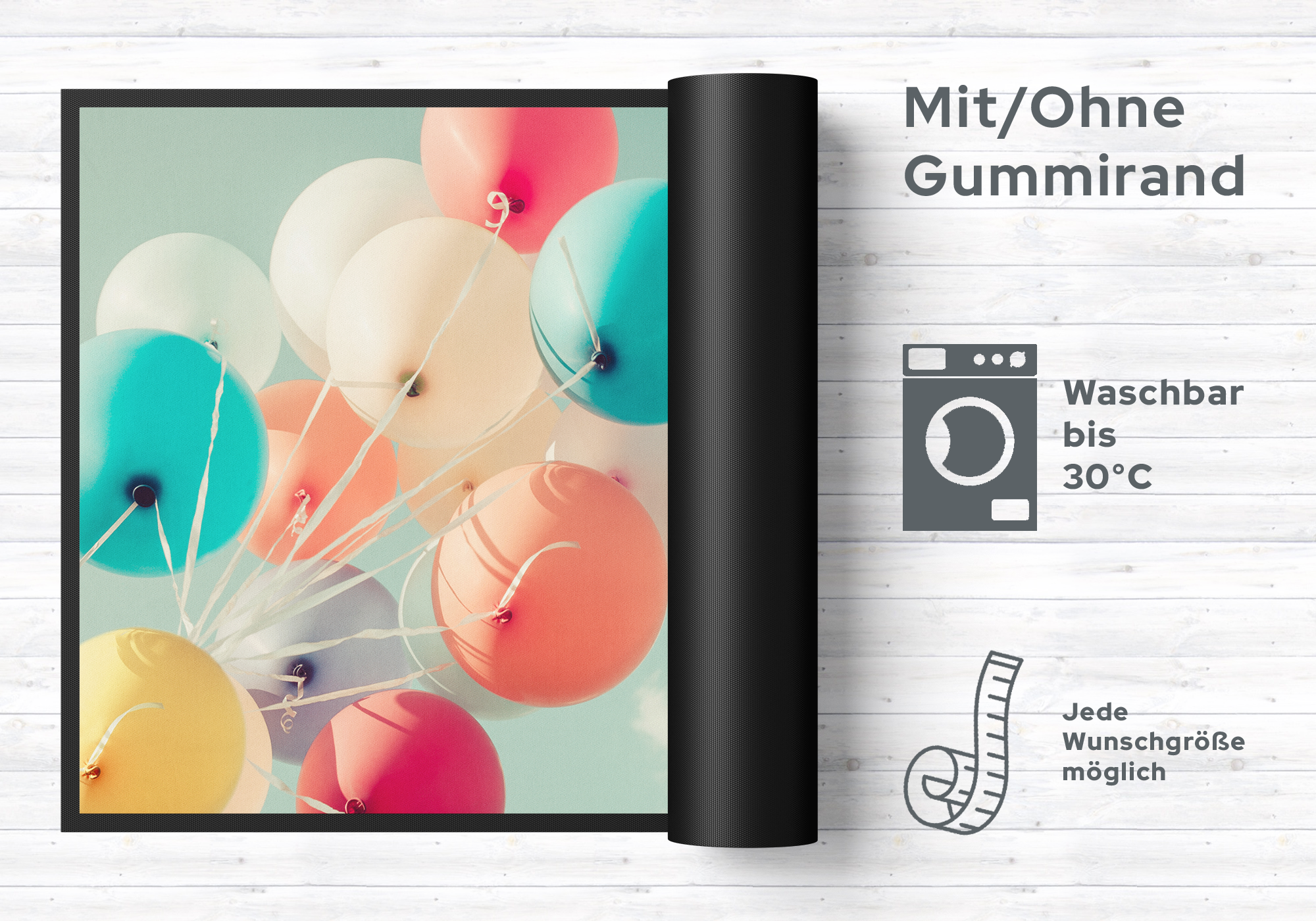 Fussmatte Luftballons 10444