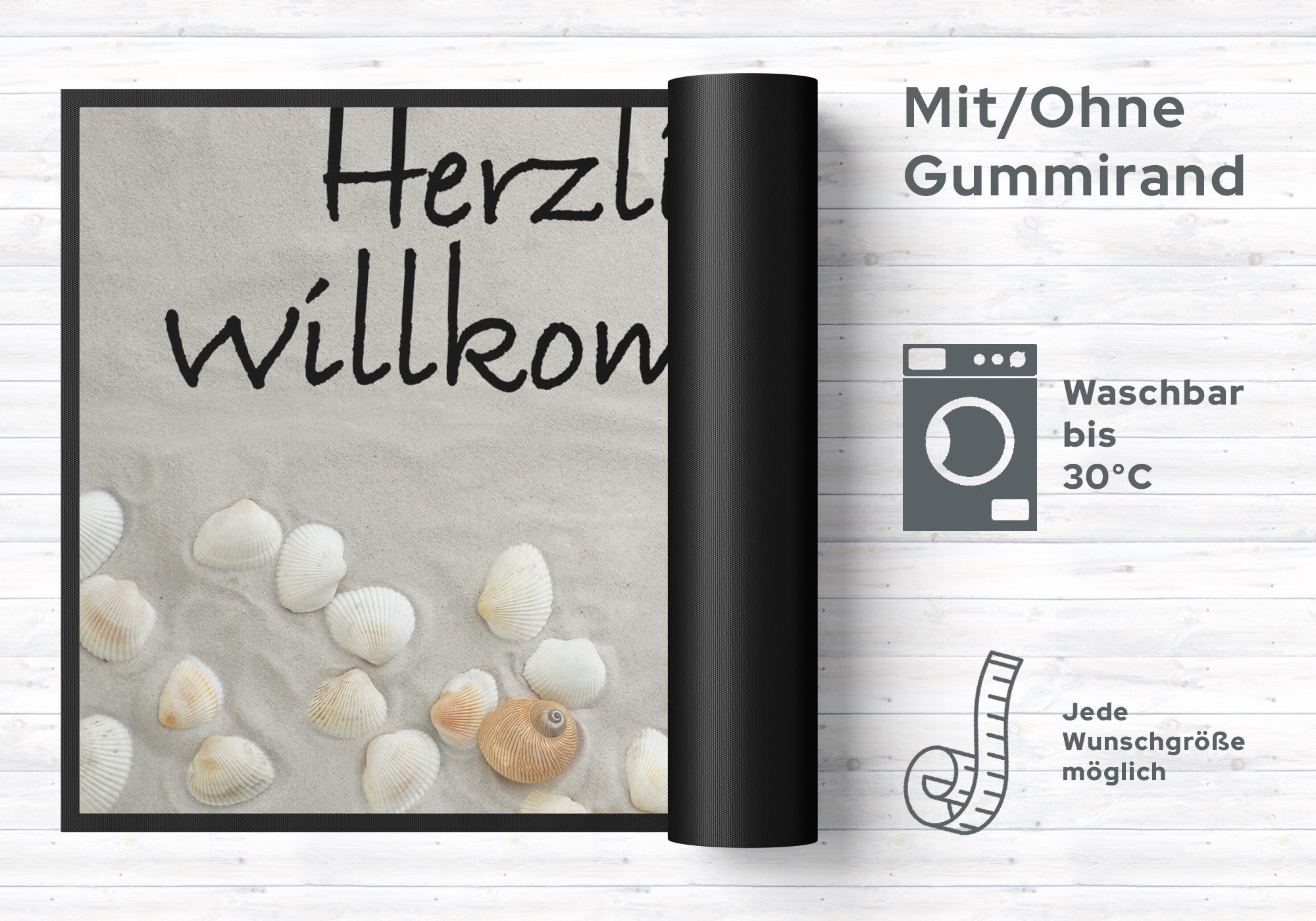 Fussmatte Herzlich Willkommen 10485