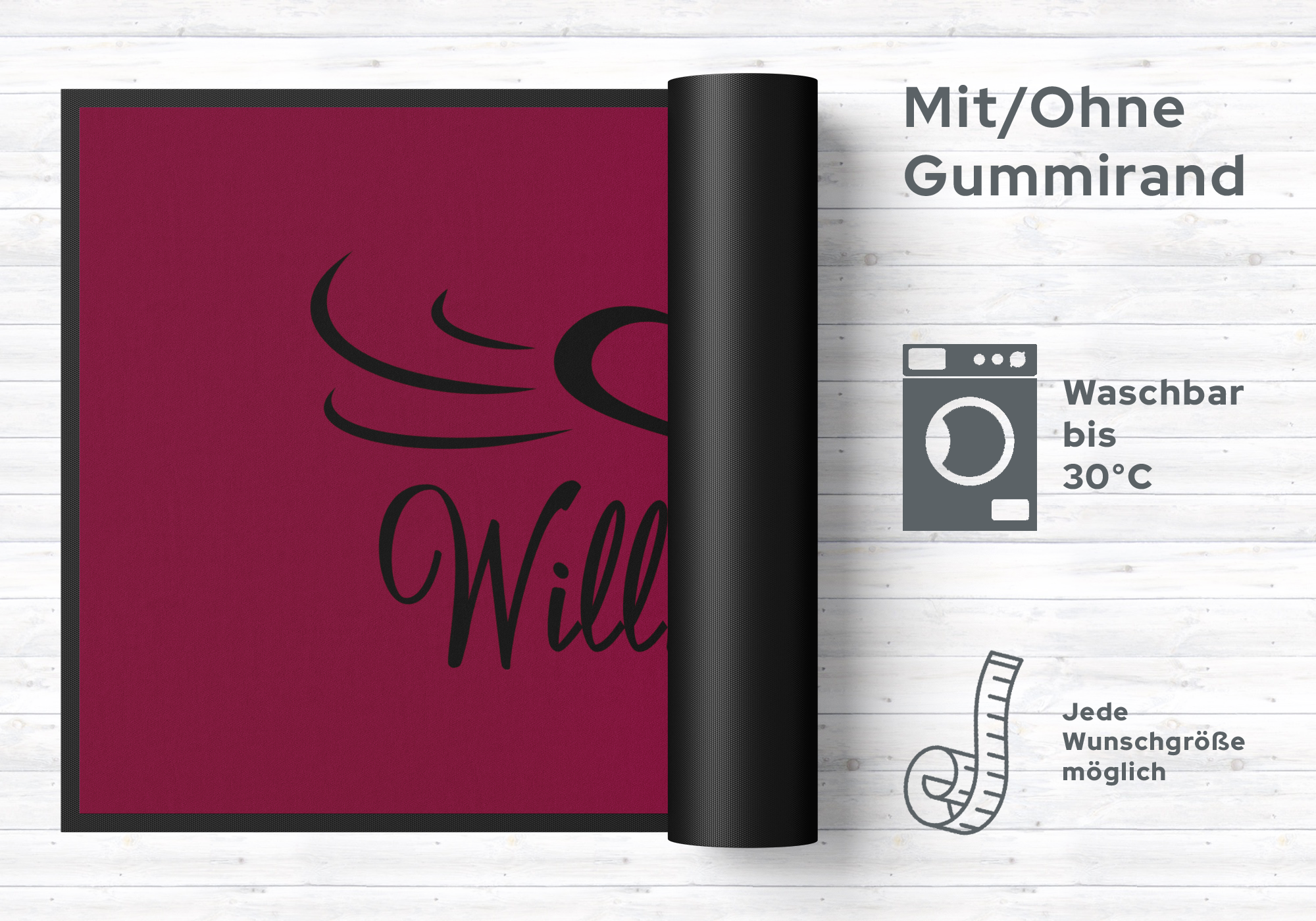 Fussmatte Herzlich Willkommen 10504