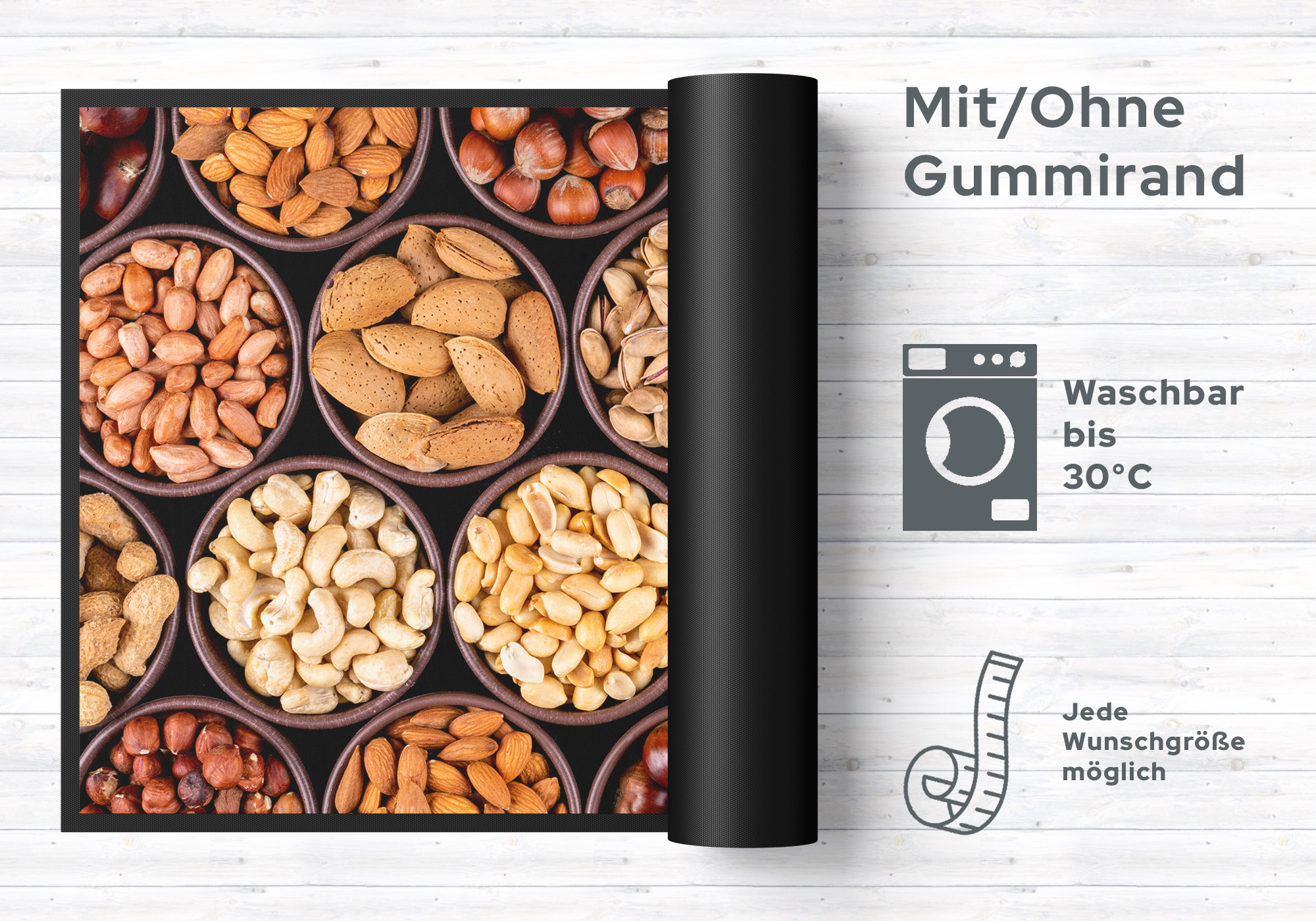 Fussmatte Nüsse 10526