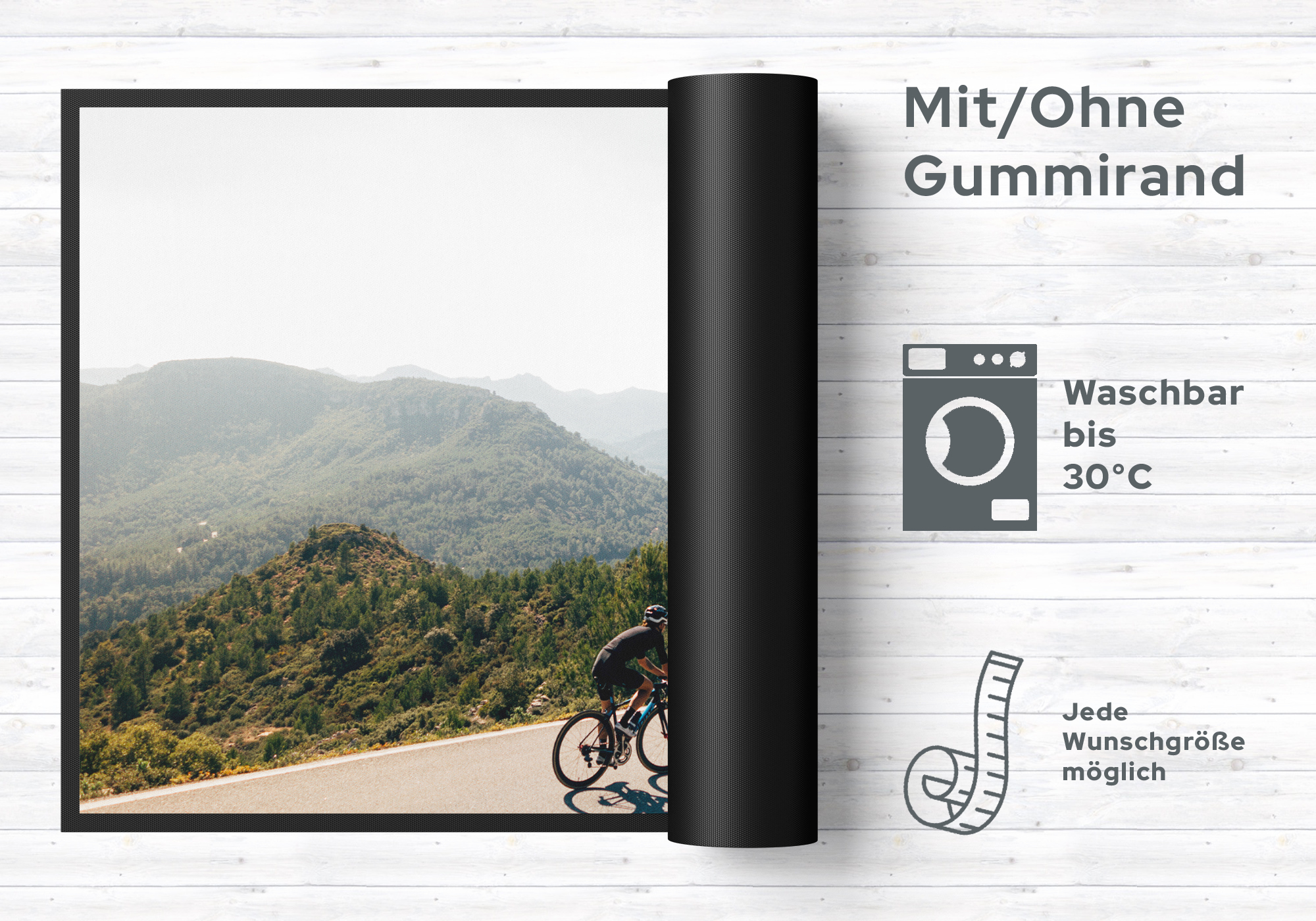 Fussmatte Rad fahren 10541