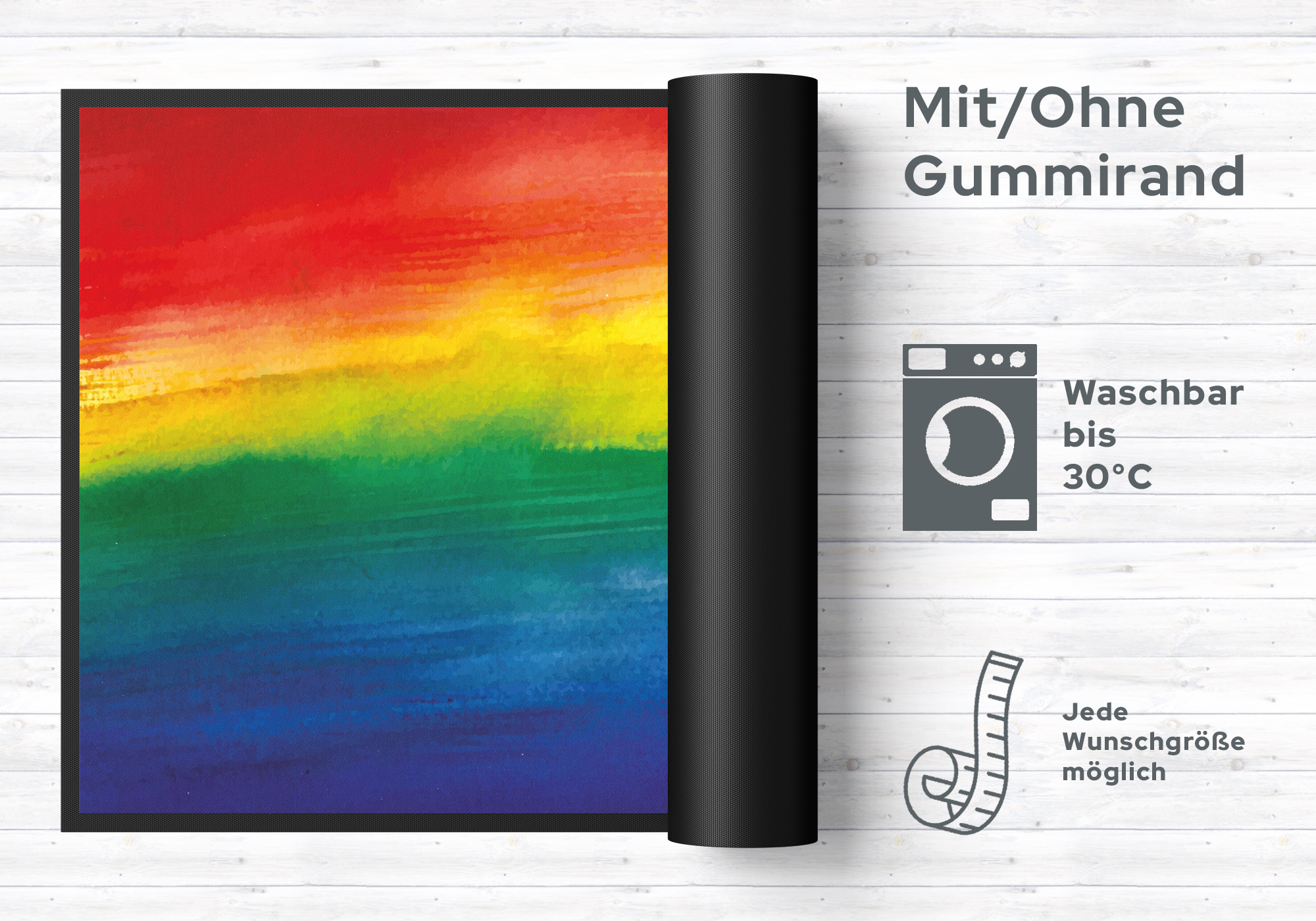 Fussmatte Regenbogen 10543