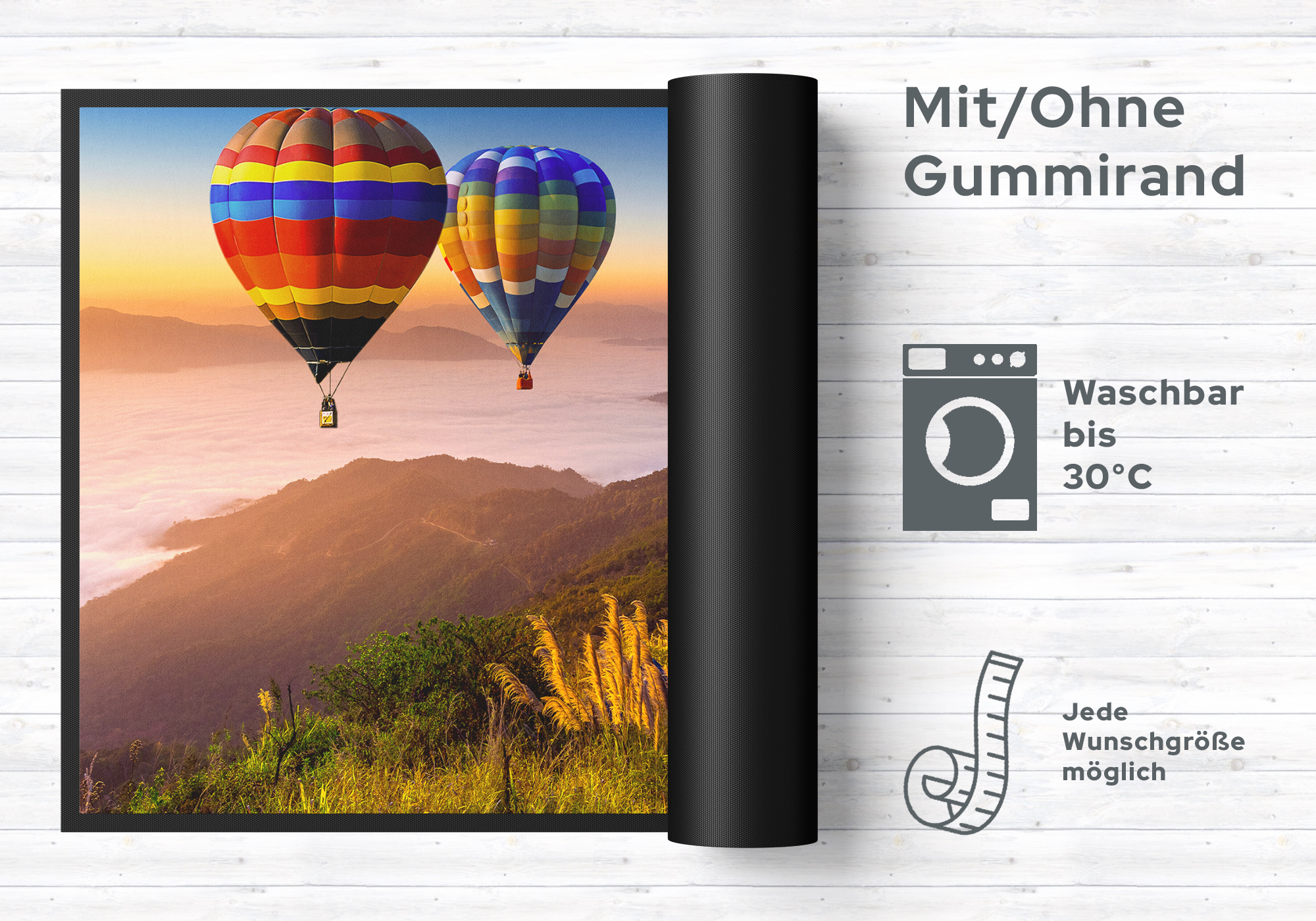 Fussmatte Heißluftballon 10566