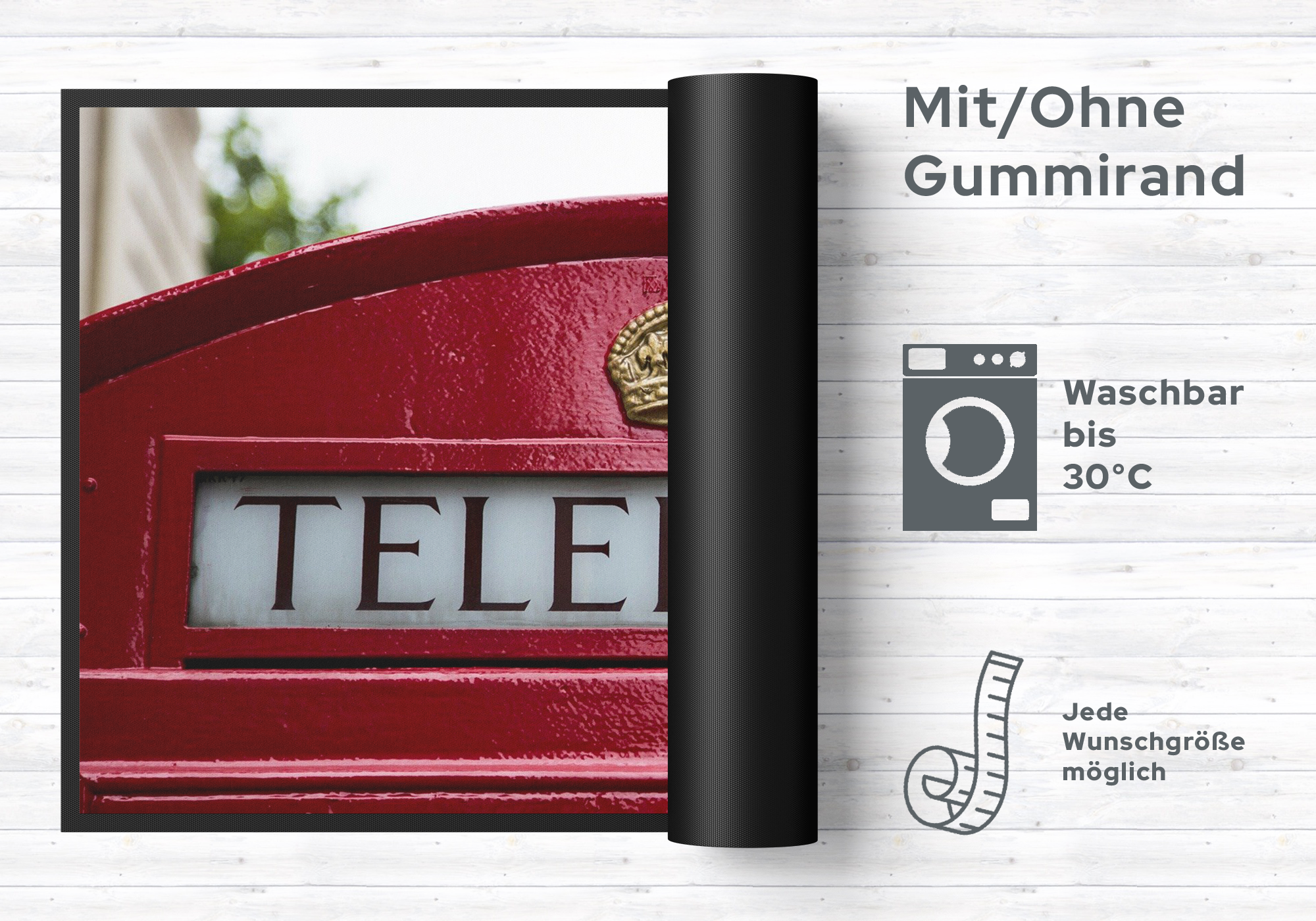 Fussmatte London Telephone 10578