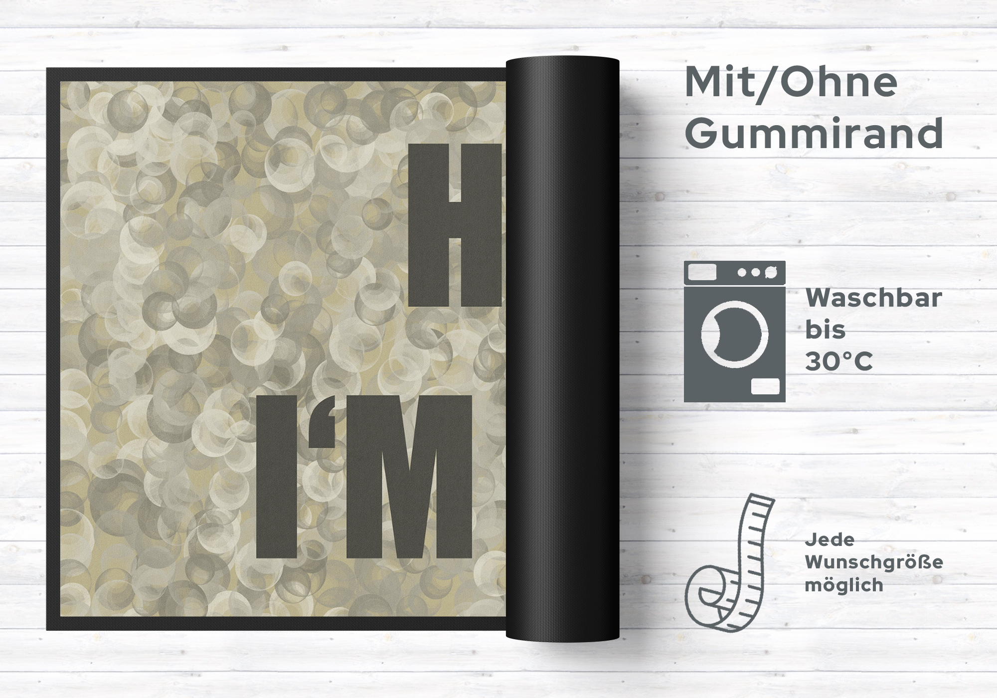 Fussmatte Hey I'm Mat 10630