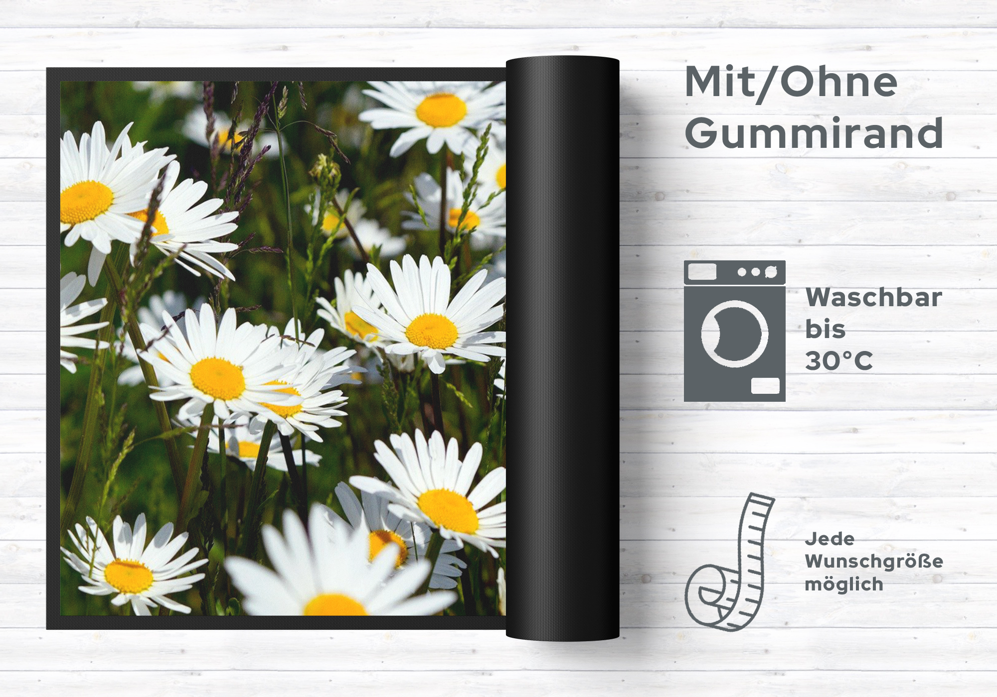Fussmatte Gänseblümchen 10647