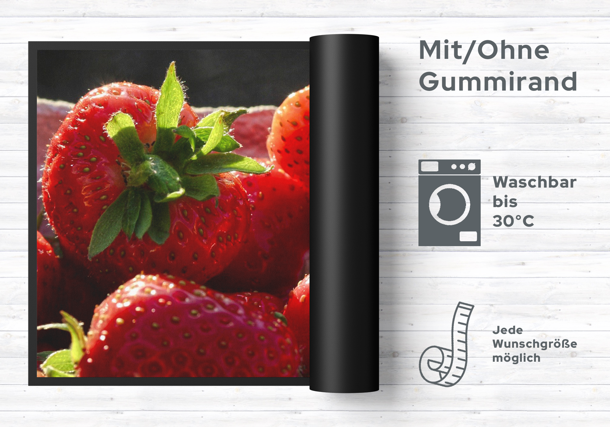 Fussmatte Erdbeere 10660