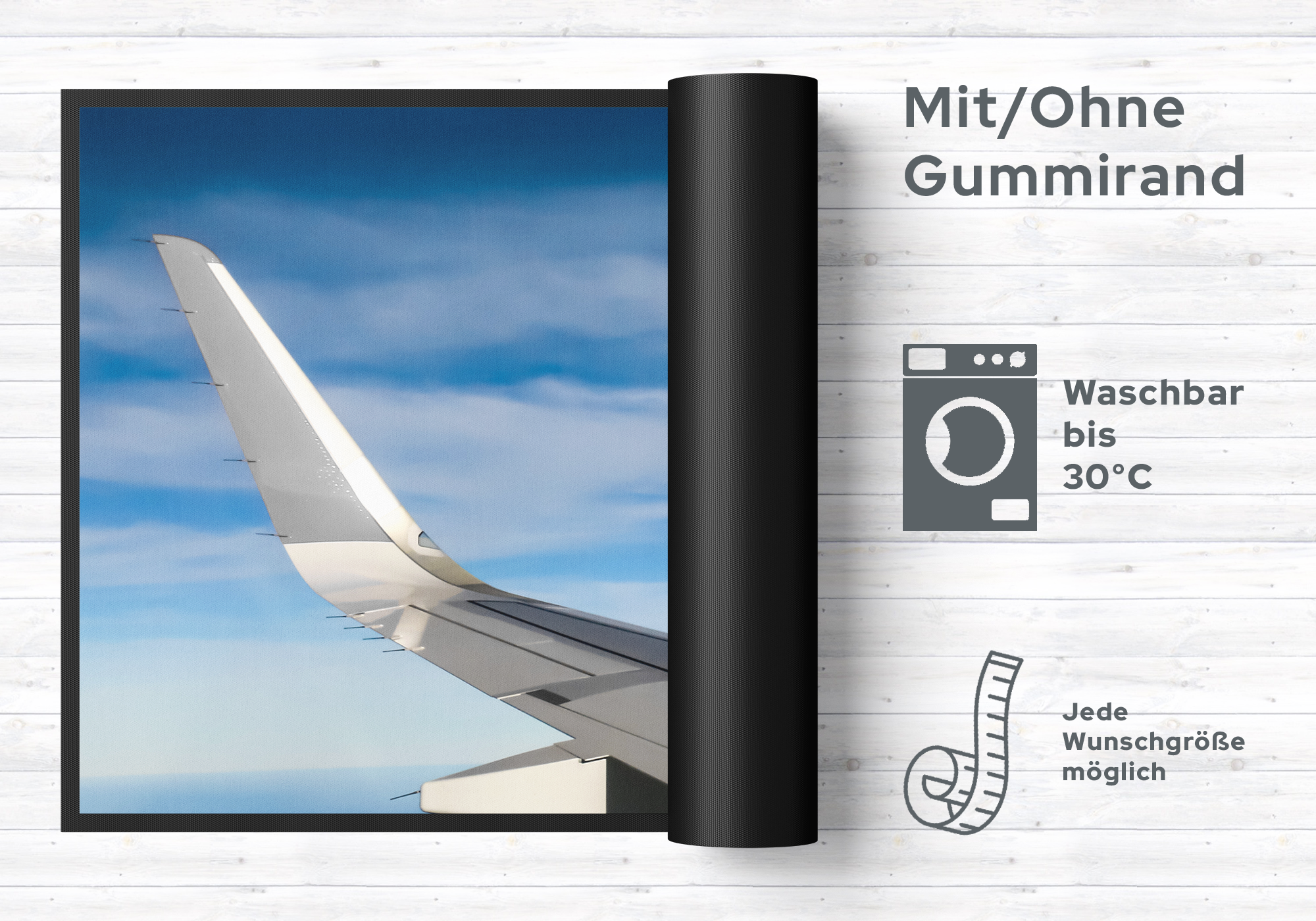 Fussmatte Flugzeug 10702