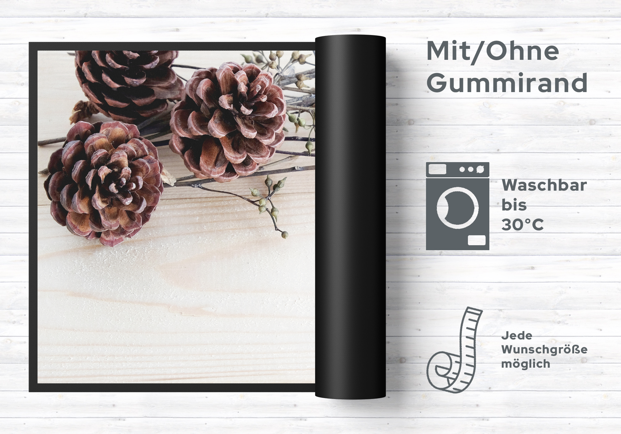 Fussmatte Tannenzapfen 10703