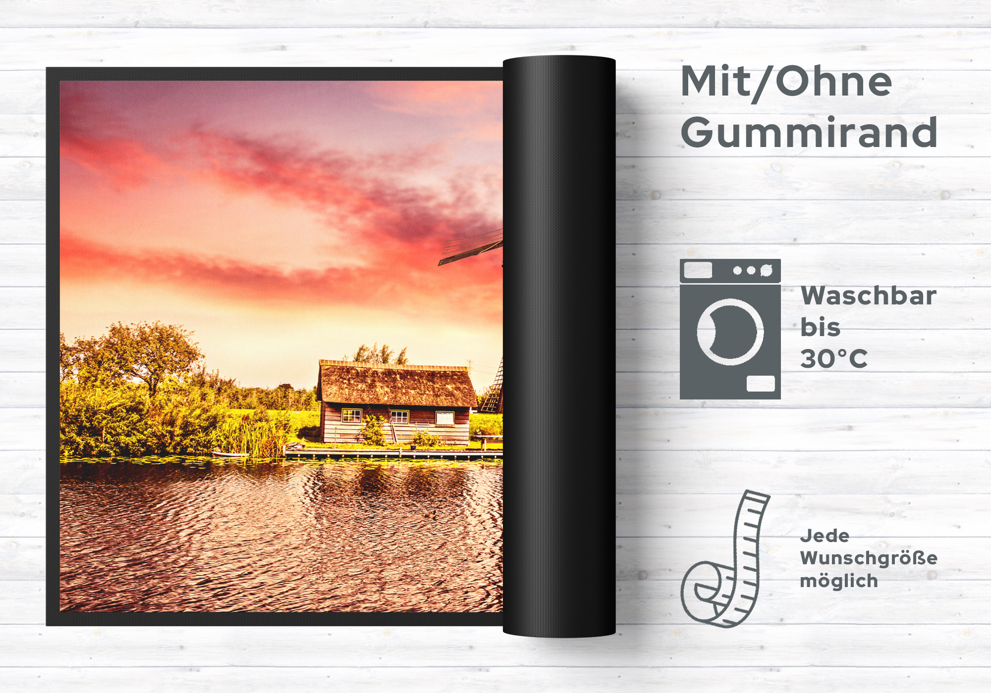 Fussmatte Windmühle 10706