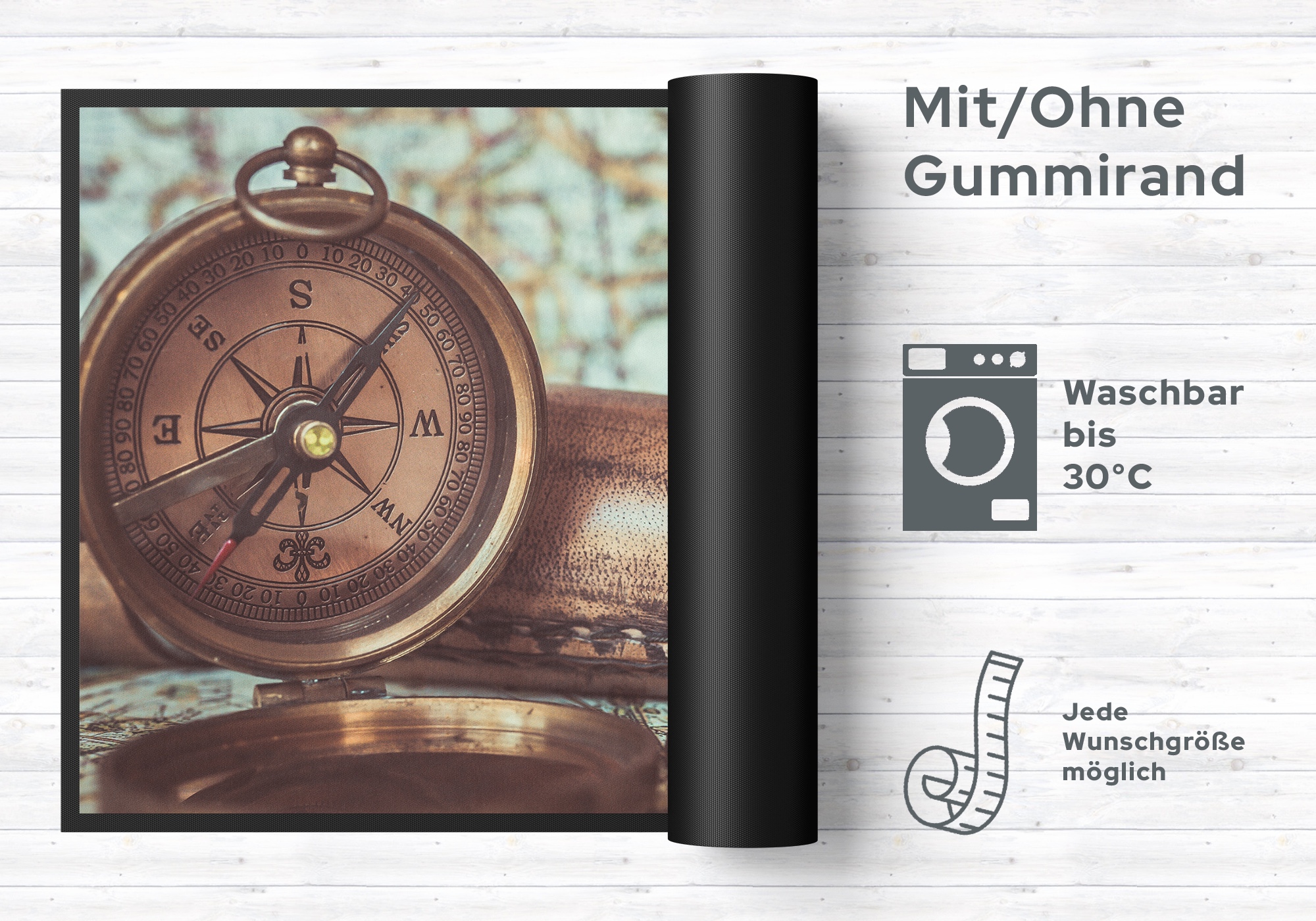 Fussmatte Kompass 10742