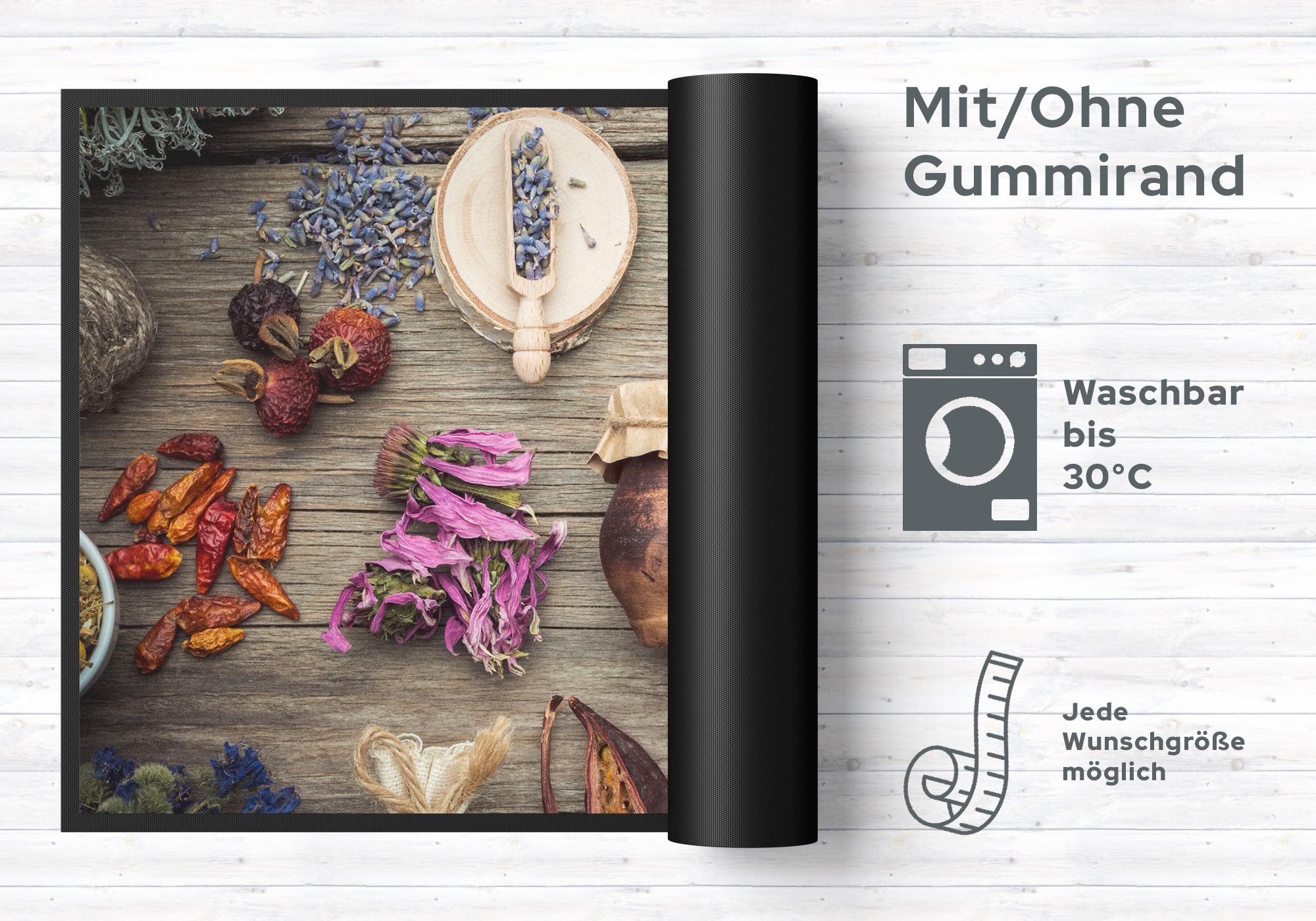 Fussmatte Heilkräuter 10750