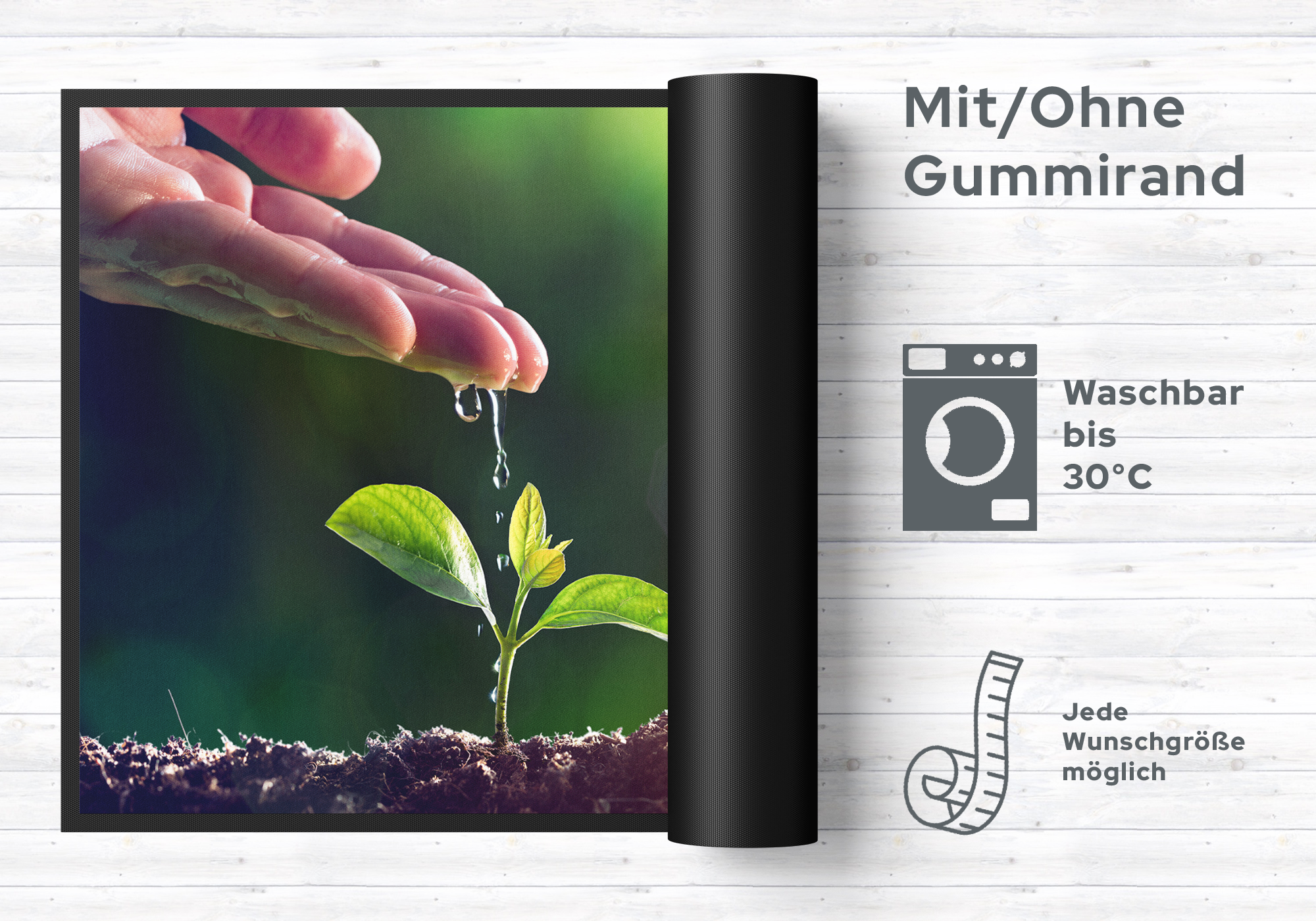 Fussmatte Pflanze 10775