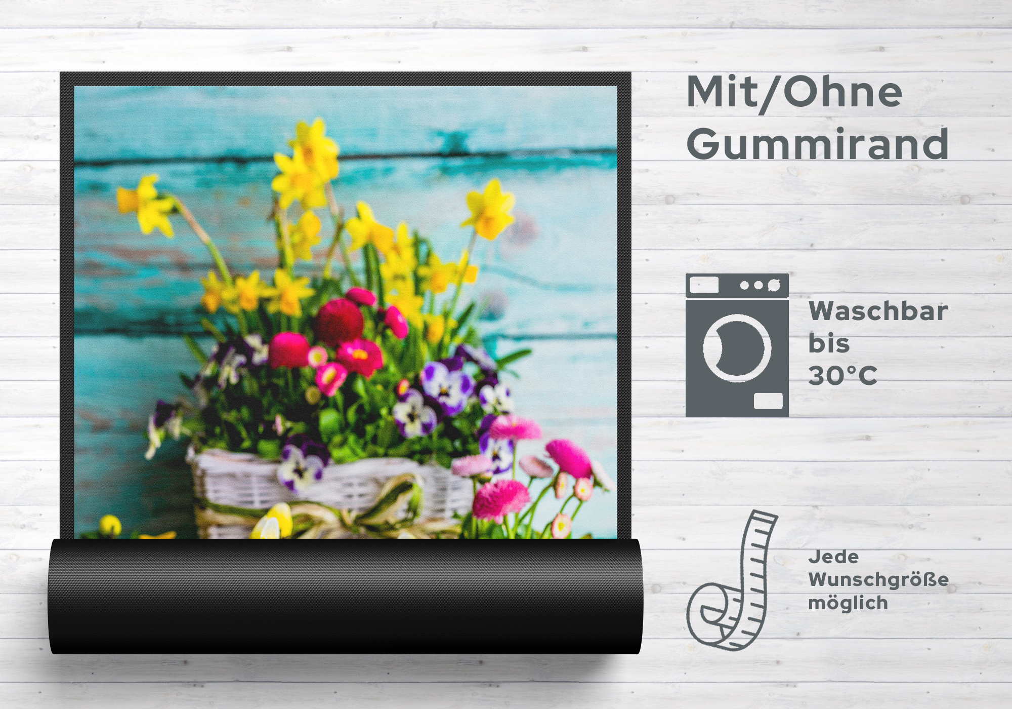 Fussmatte Blumenstrauß 10777