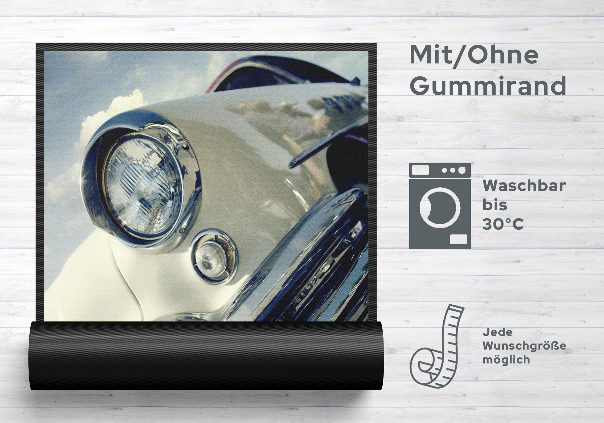 Fussmatte Oldtimer 10794