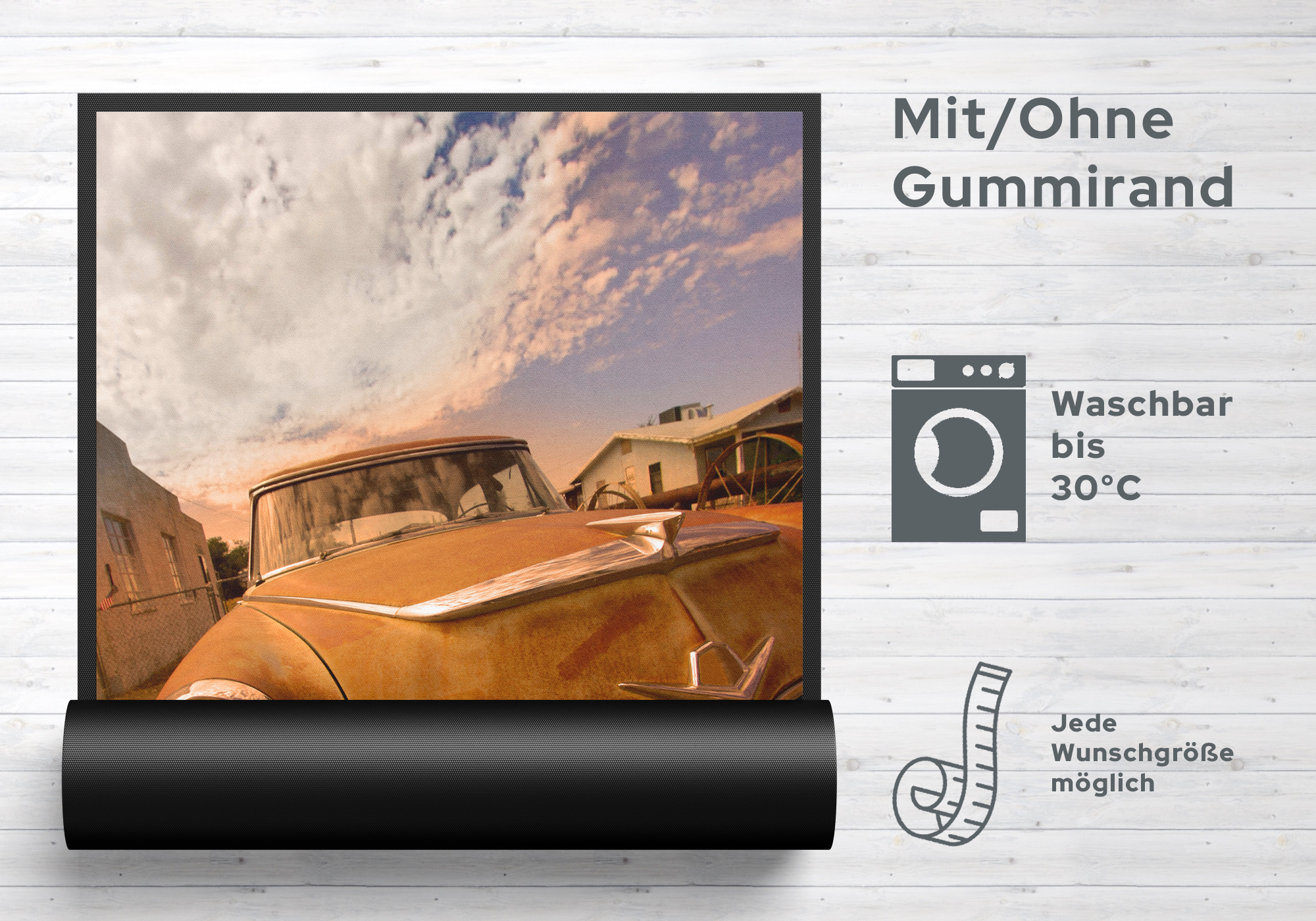 Fussmatte Oldtimer 10795