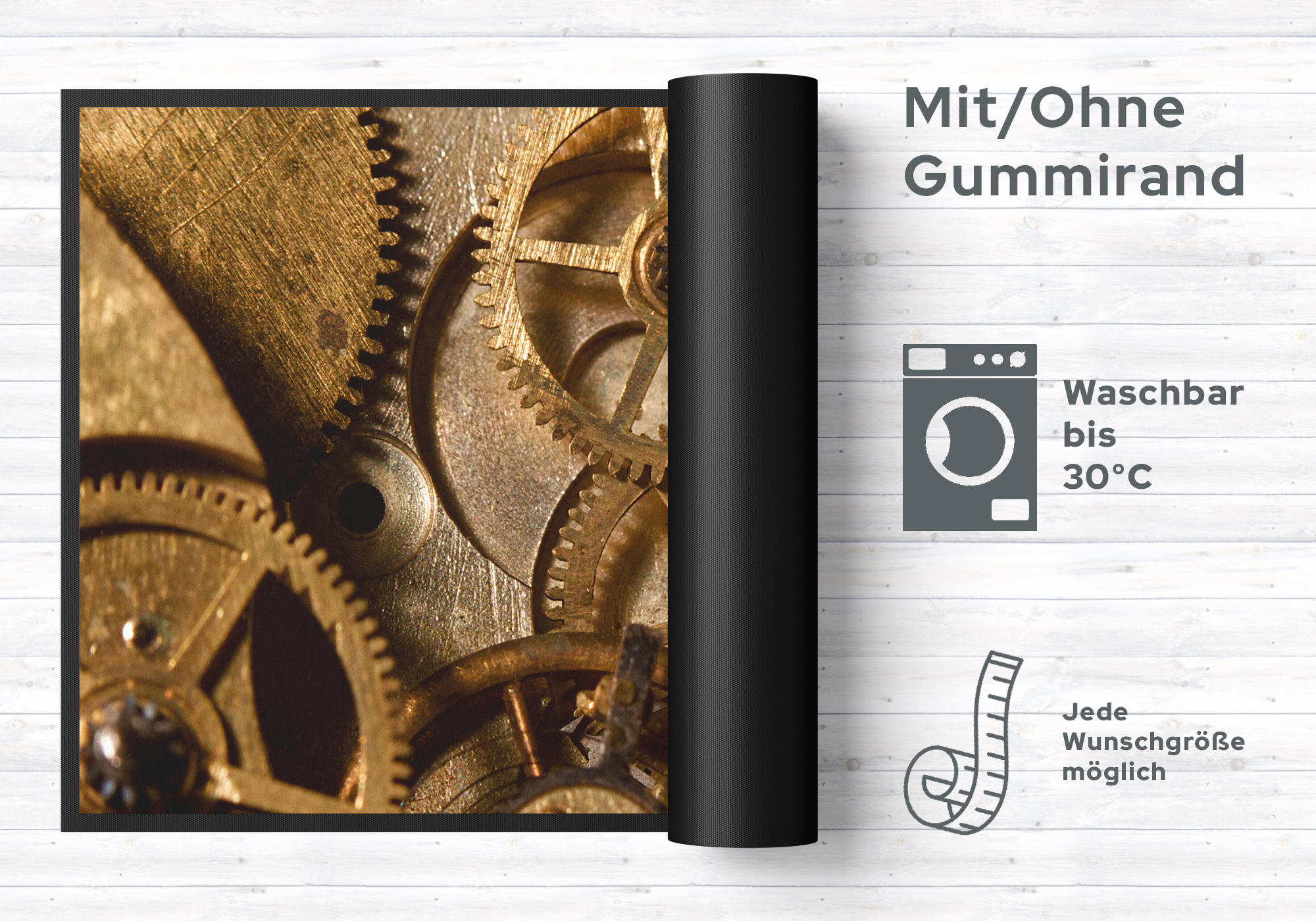 Fussmatte Uhrwerk 10796