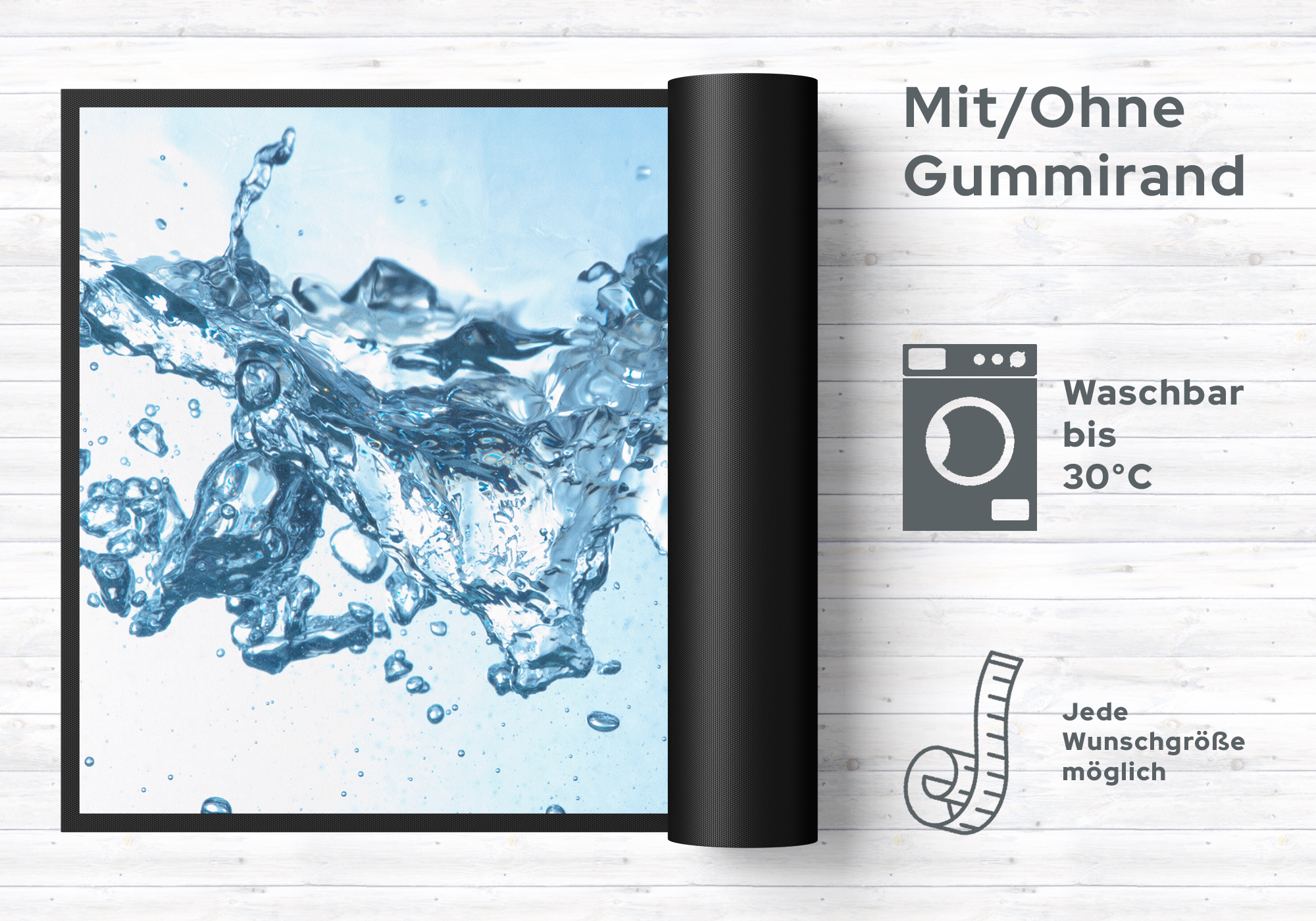 Fussmatte Wasser 10799