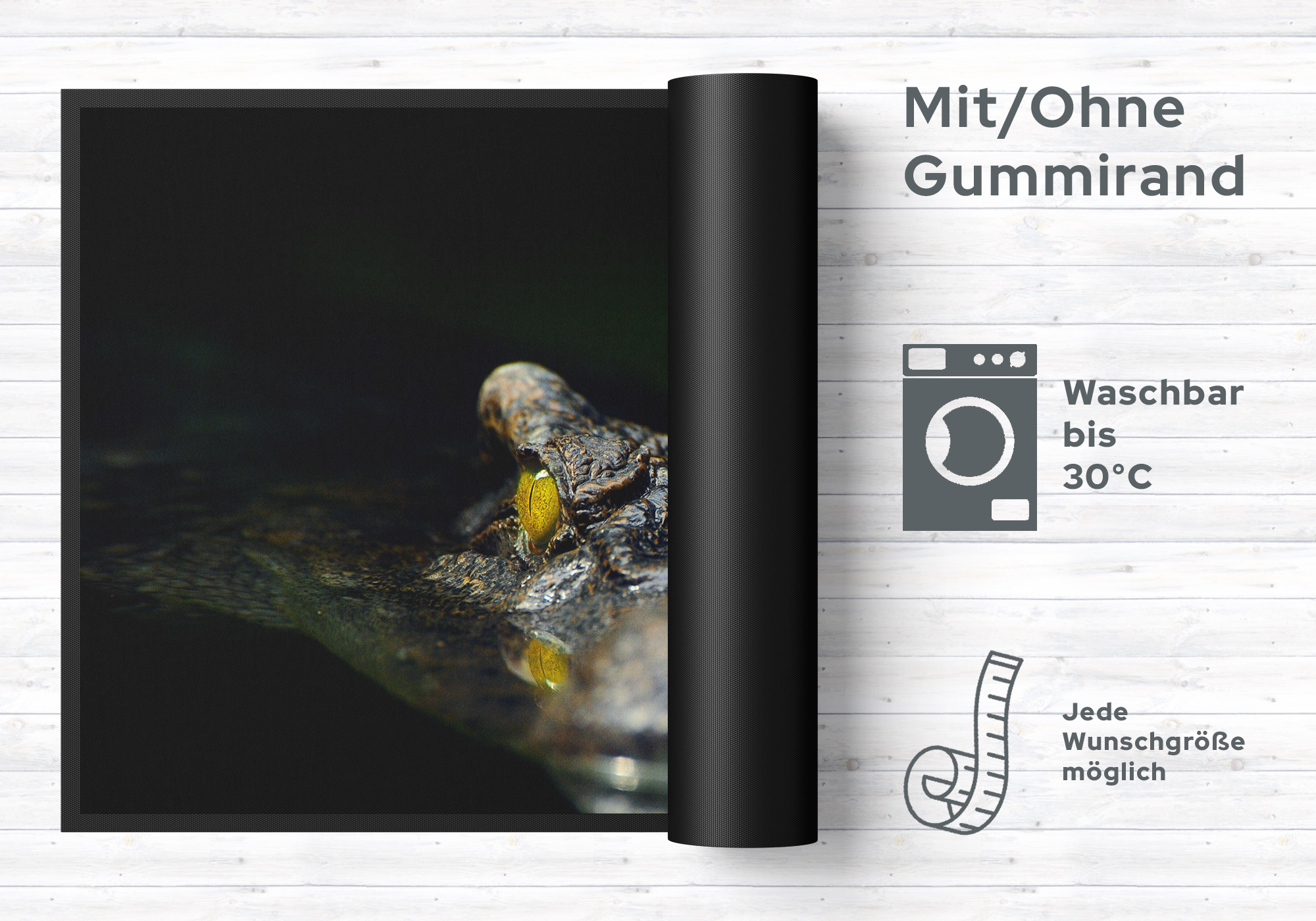 Fussmatte Krokodil 10804