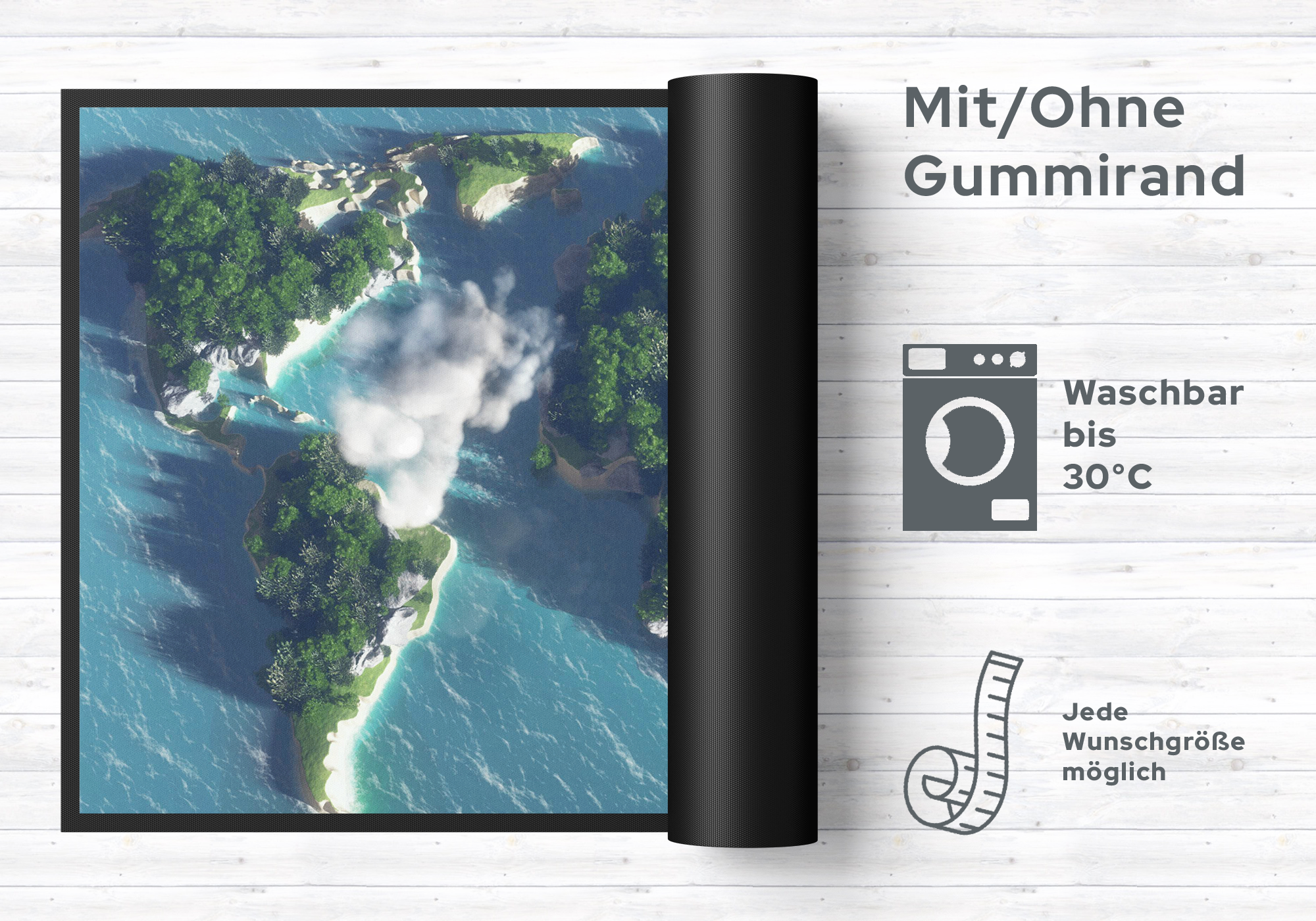 Fussmatte Weltkarte 10810