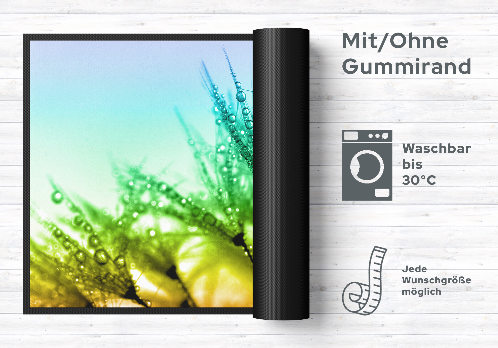 Fussmatte Blume 10816