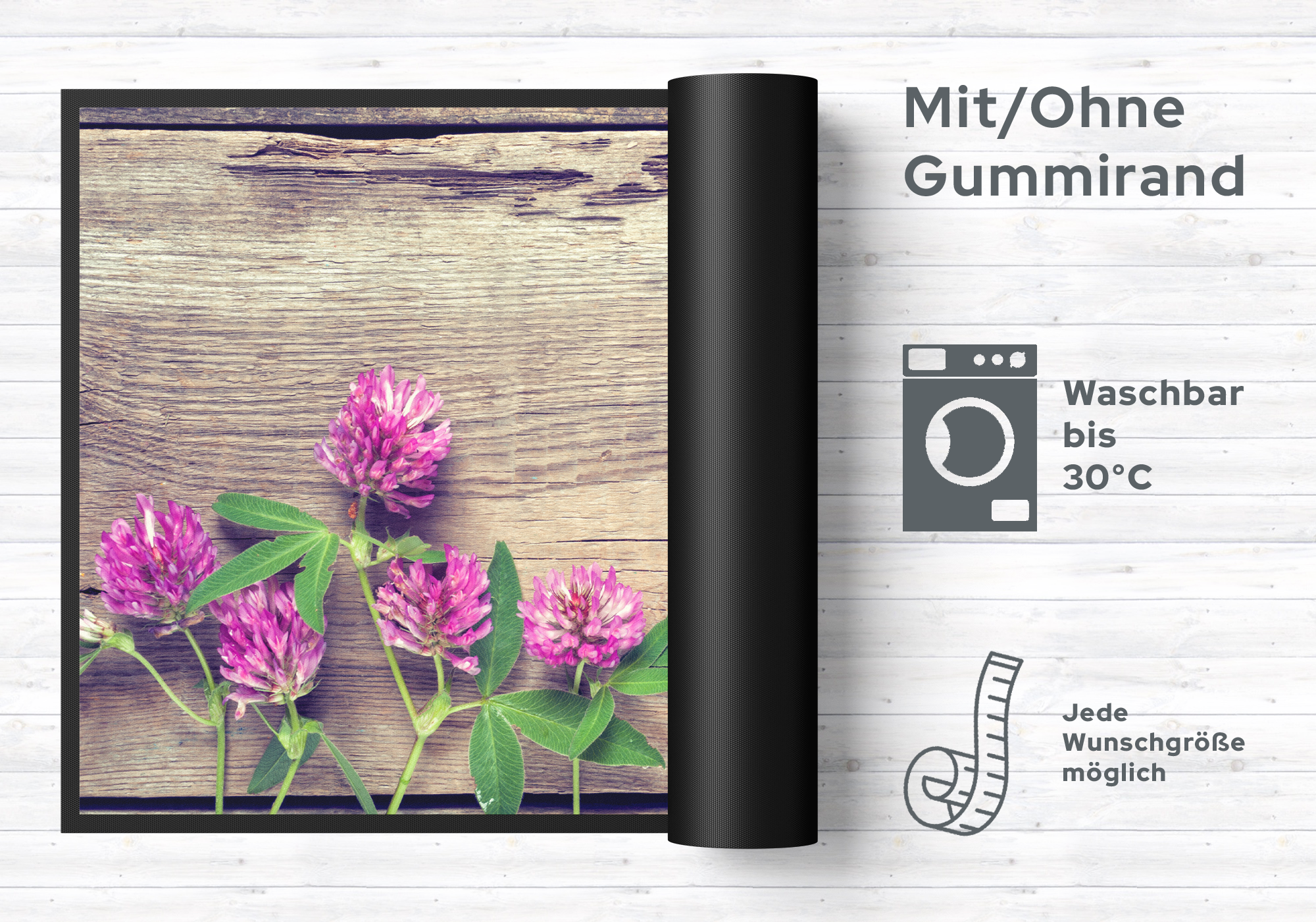 Fussmatte Blumen 10836