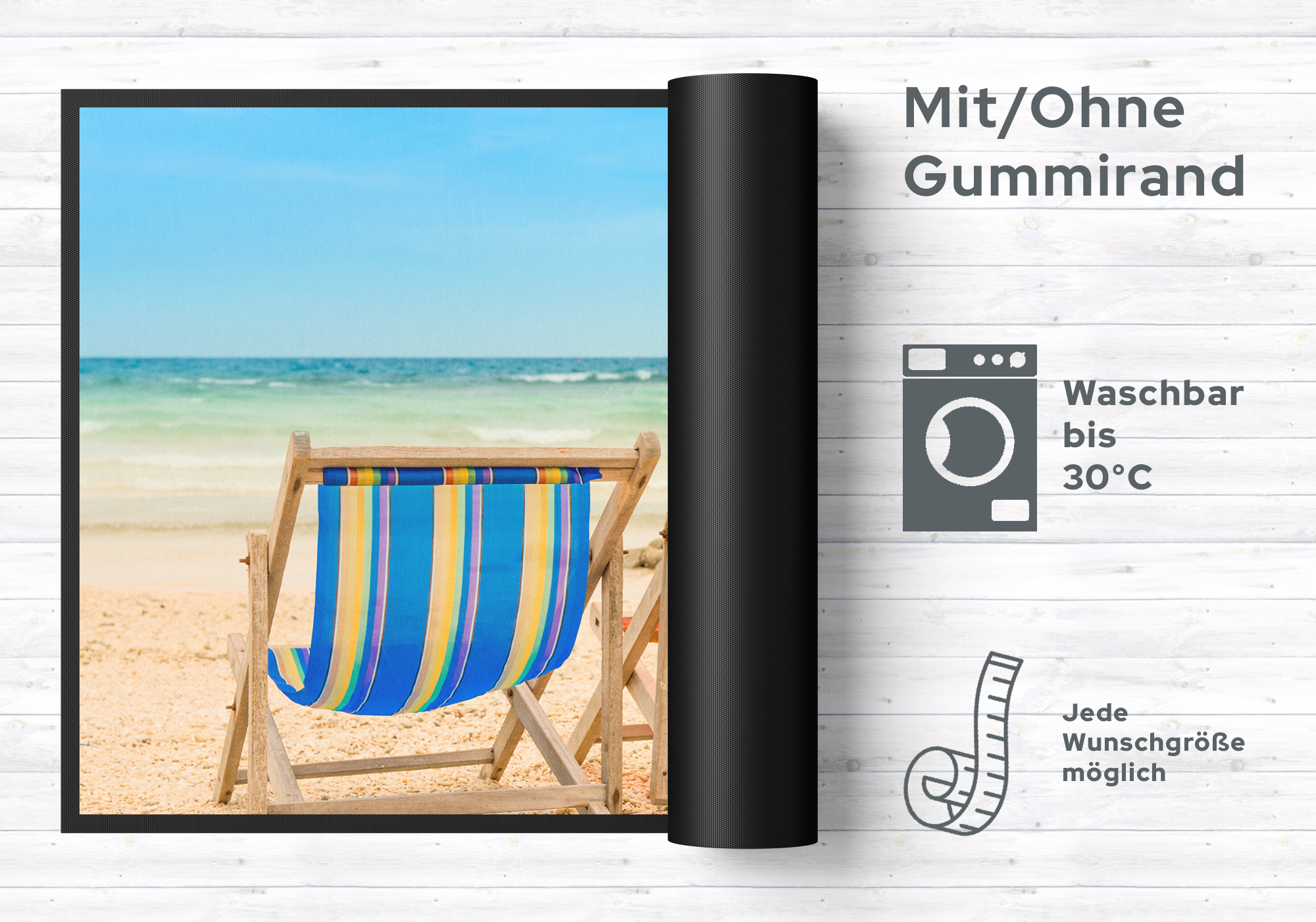 Fussmatte Liegestühle 10838