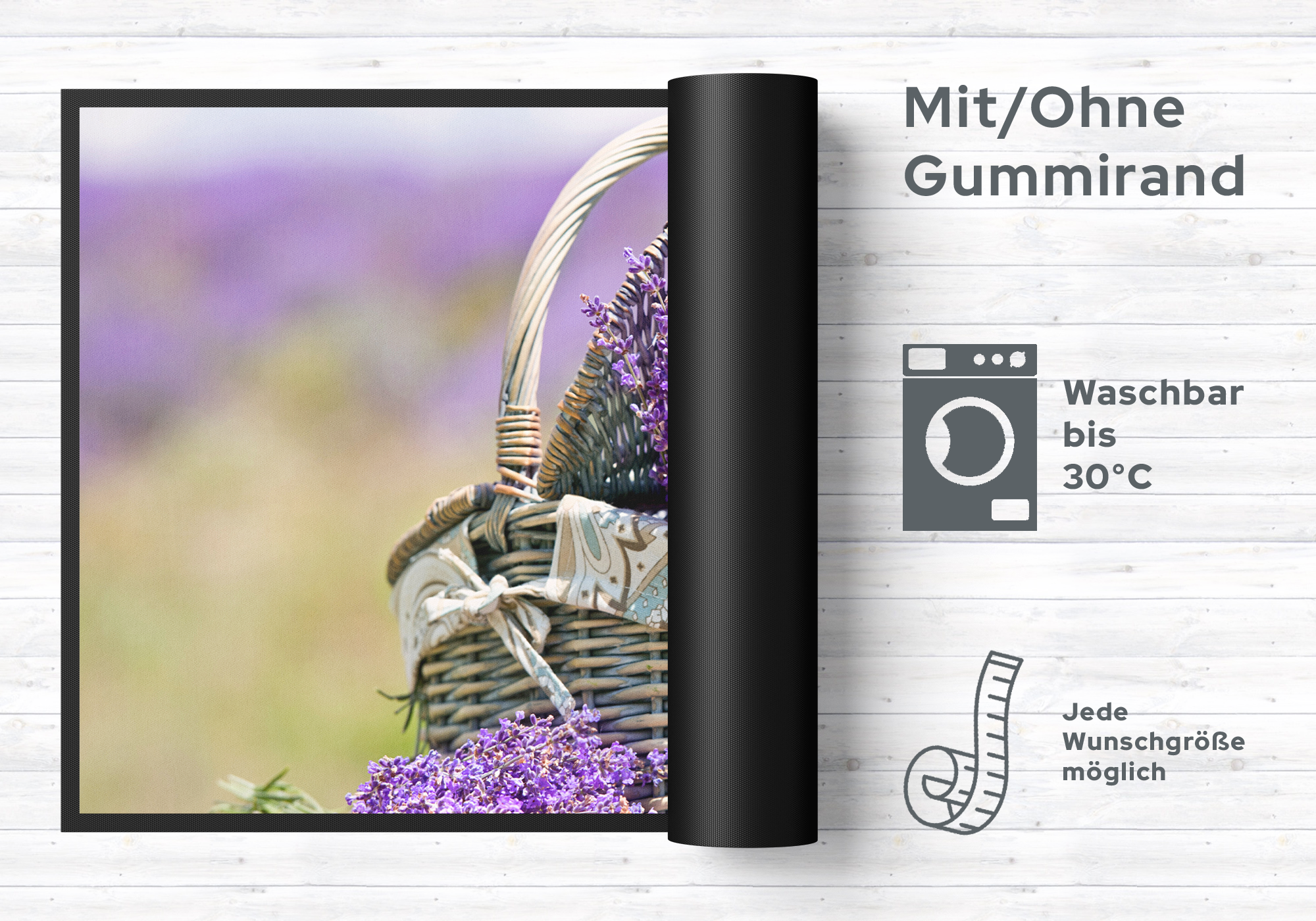 Fussmatte Lavendel 10841