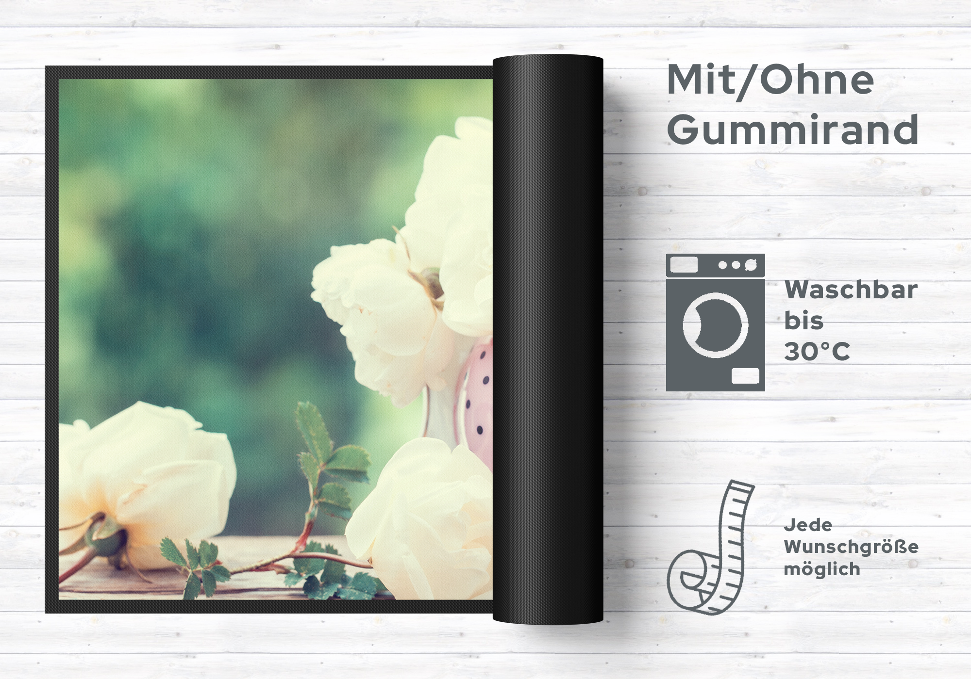 Fussmatte Blumentopf 10857