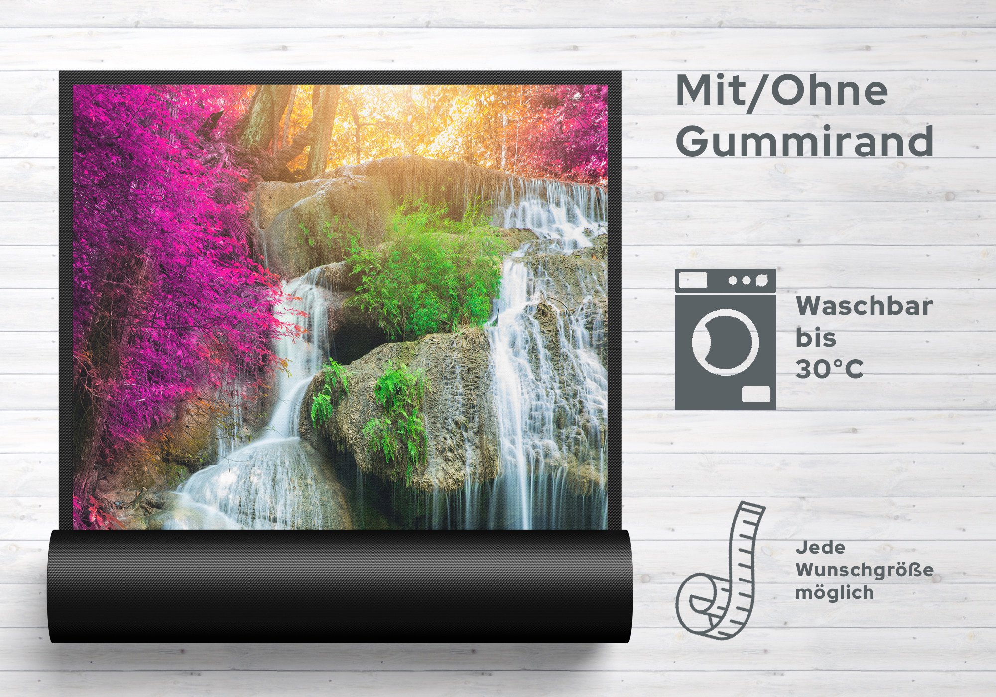 Fussmatte Wasserfall 10858