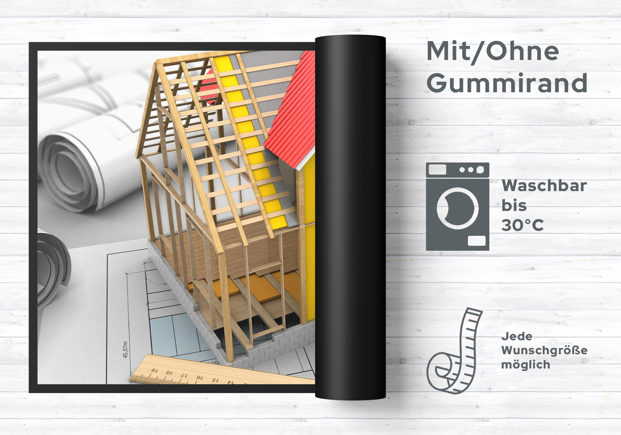 Fussmatte Hausbau 10884