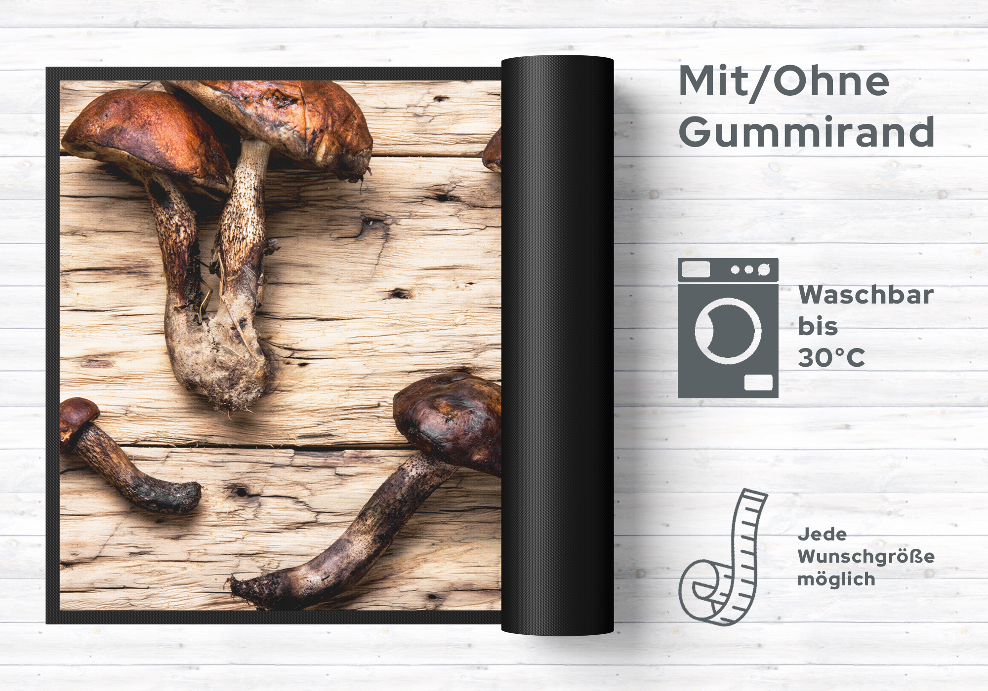 Fussmatte Pilze 10918