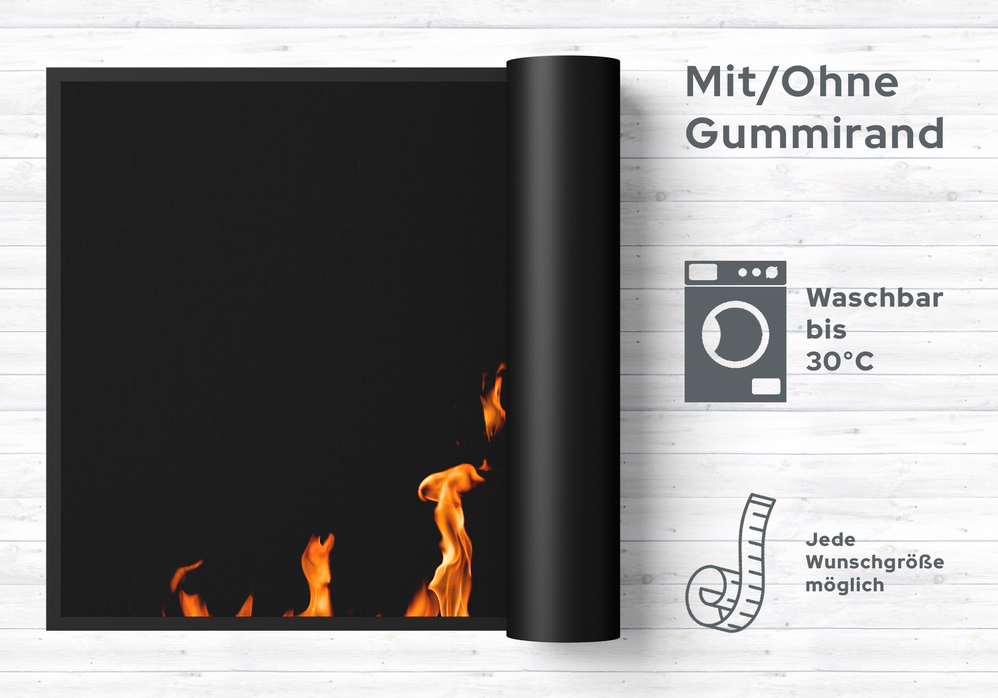 Fussmatte Flammen 10922