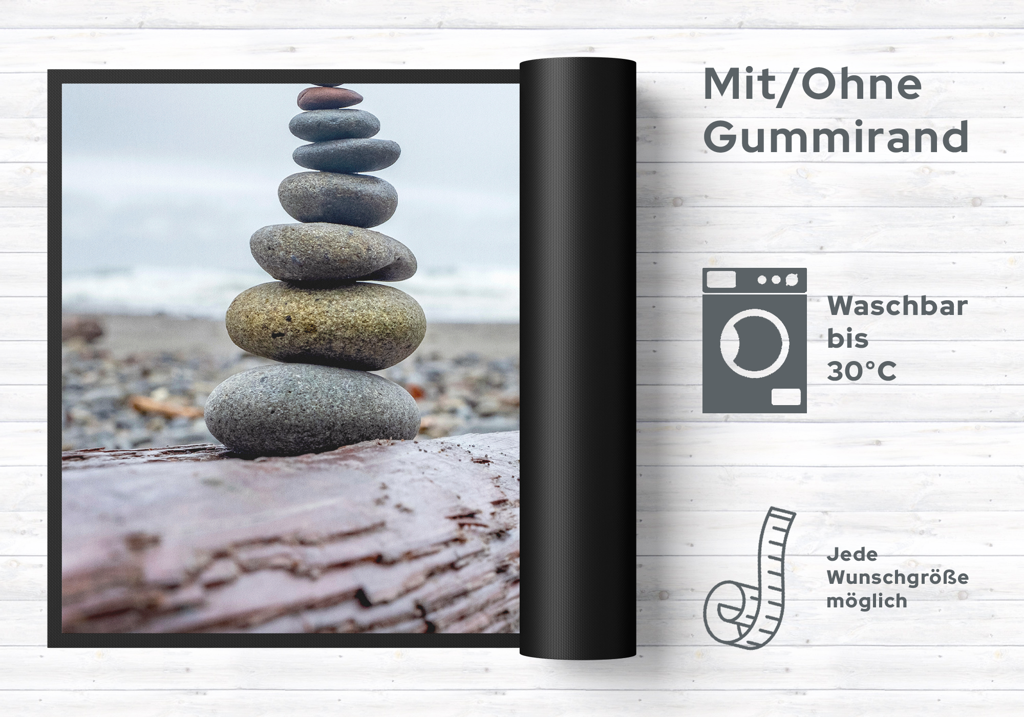 Fussmatte Steine 10974