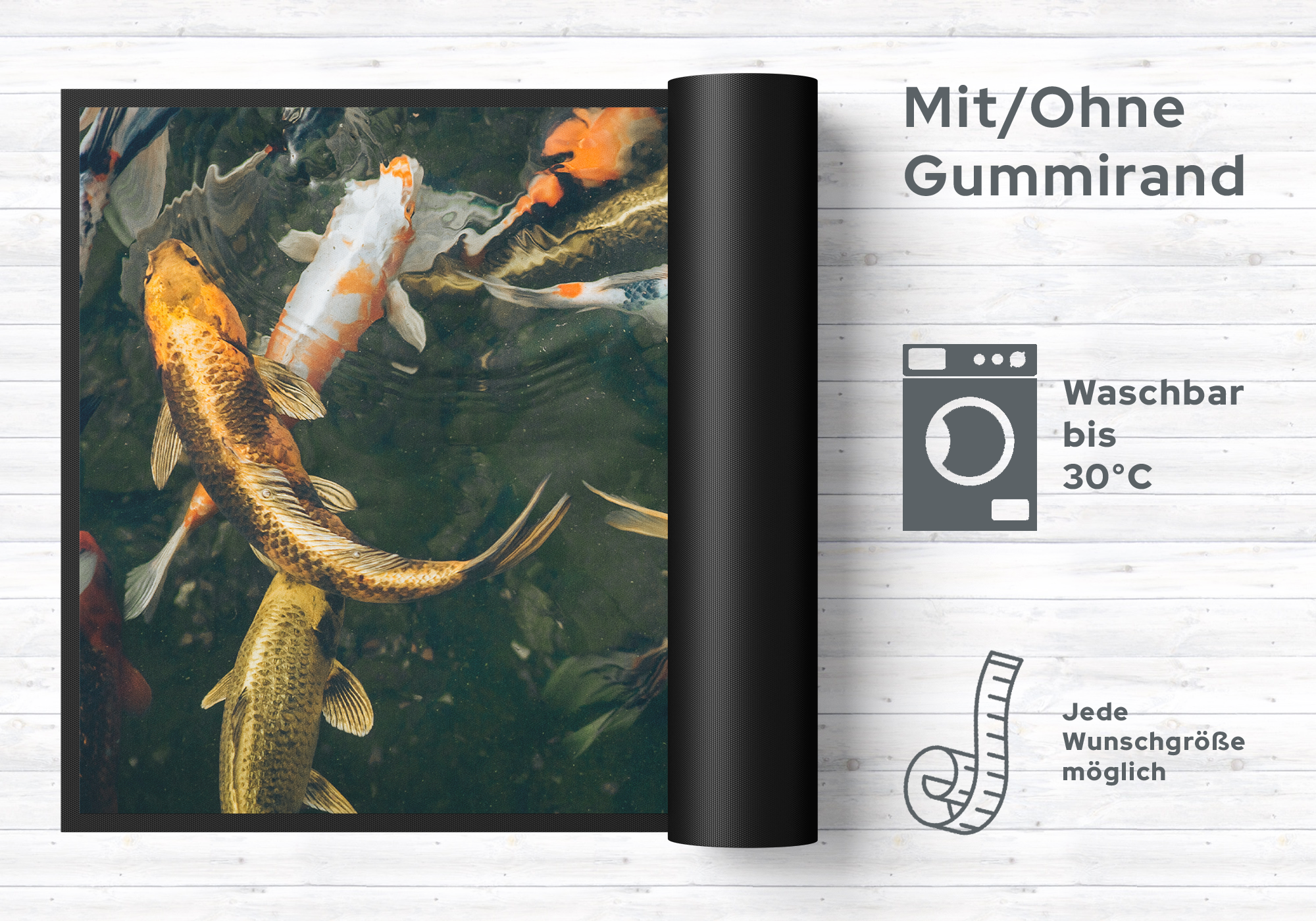 Fussmatte Fischteich 10977